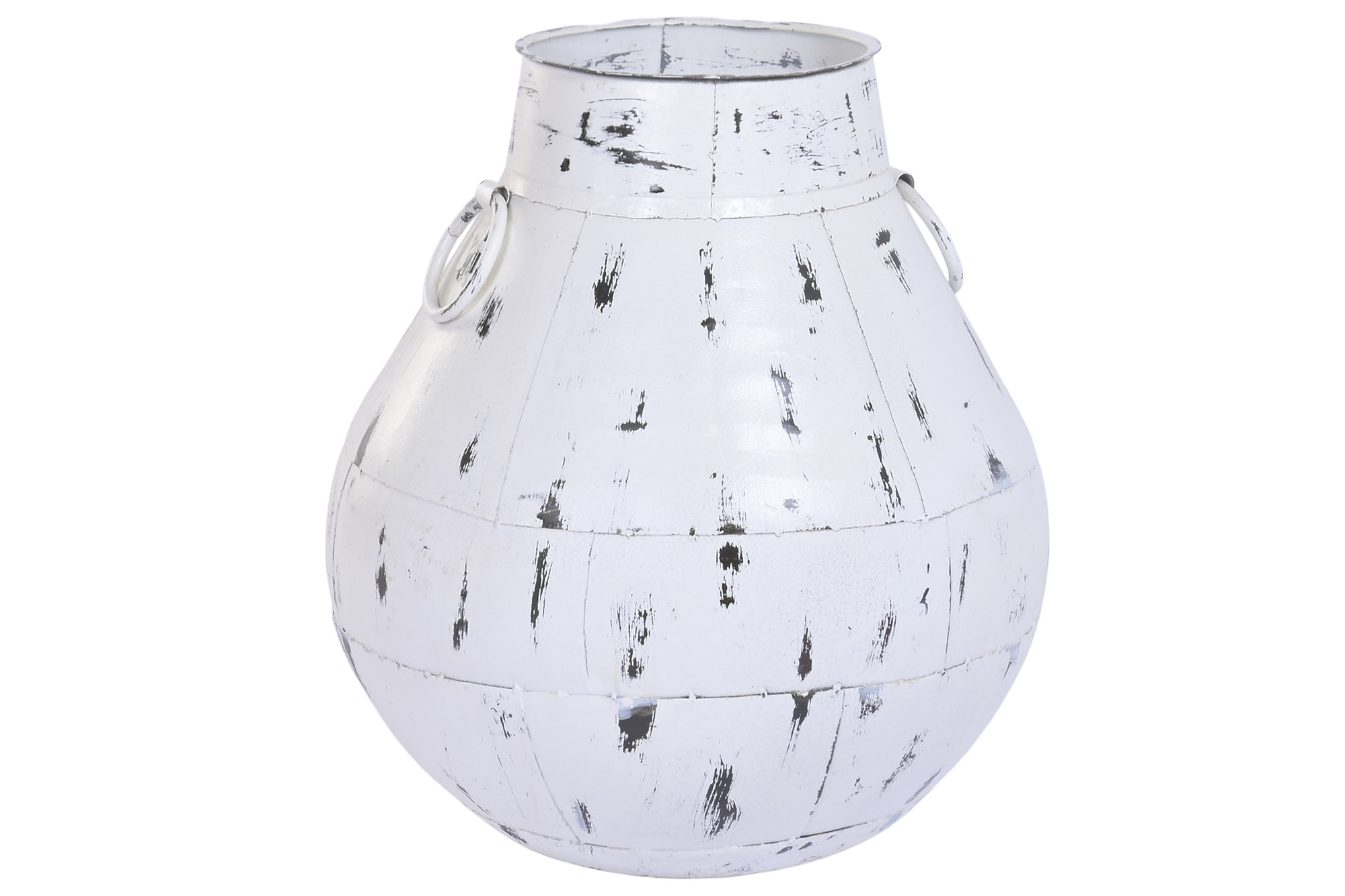 ANFORA HIERRO 55X55X64 DECAPE BLANCO