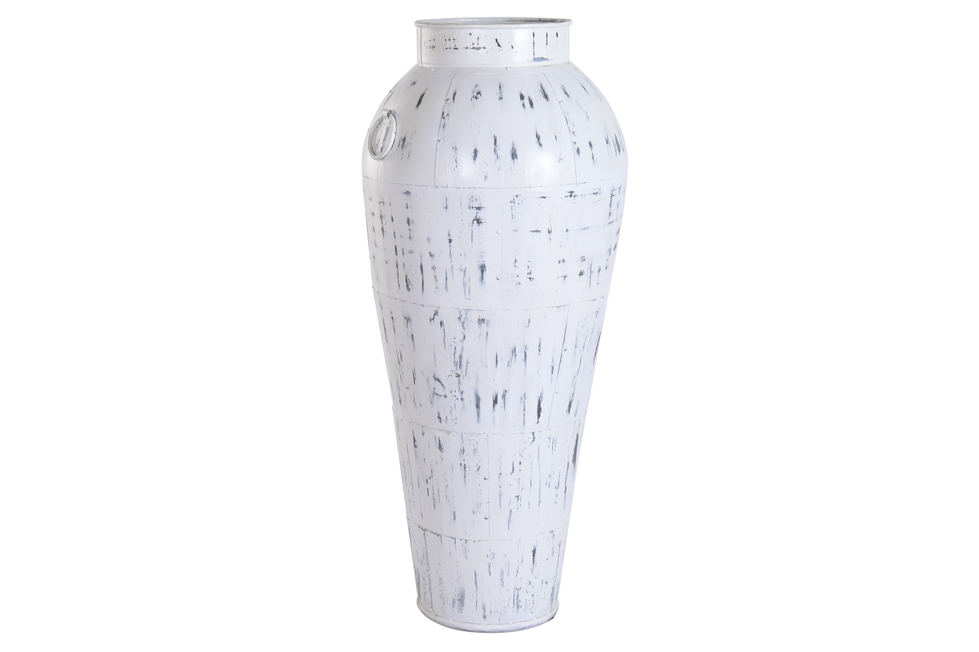 ANFORA METAL 57X57X139 DECAPE BLANCO