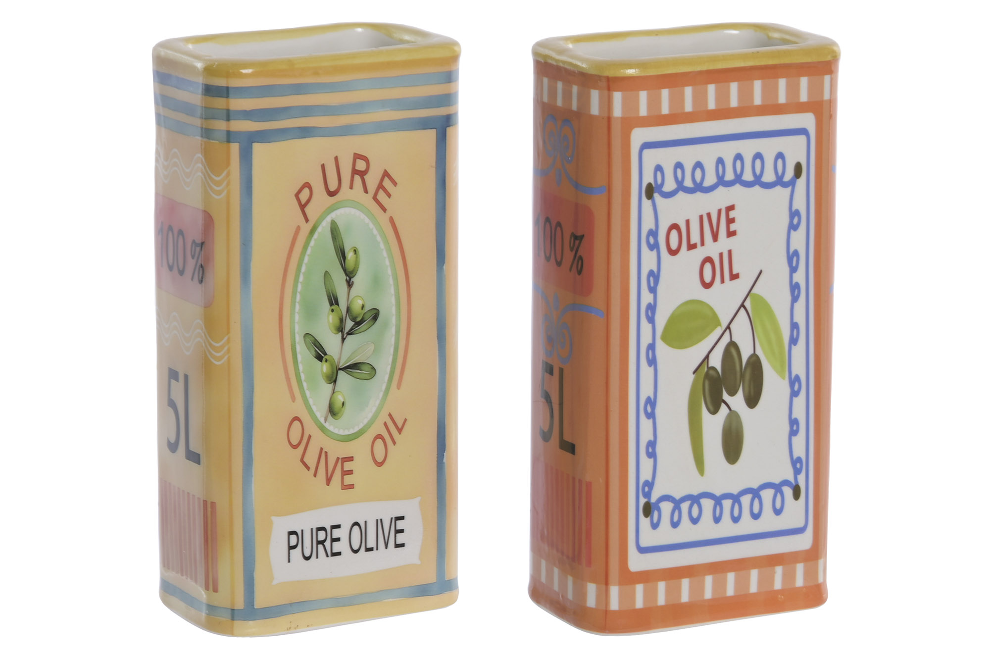 JARRON GRES 7X5X15 OLIVO PURE OIL 2 SURT.