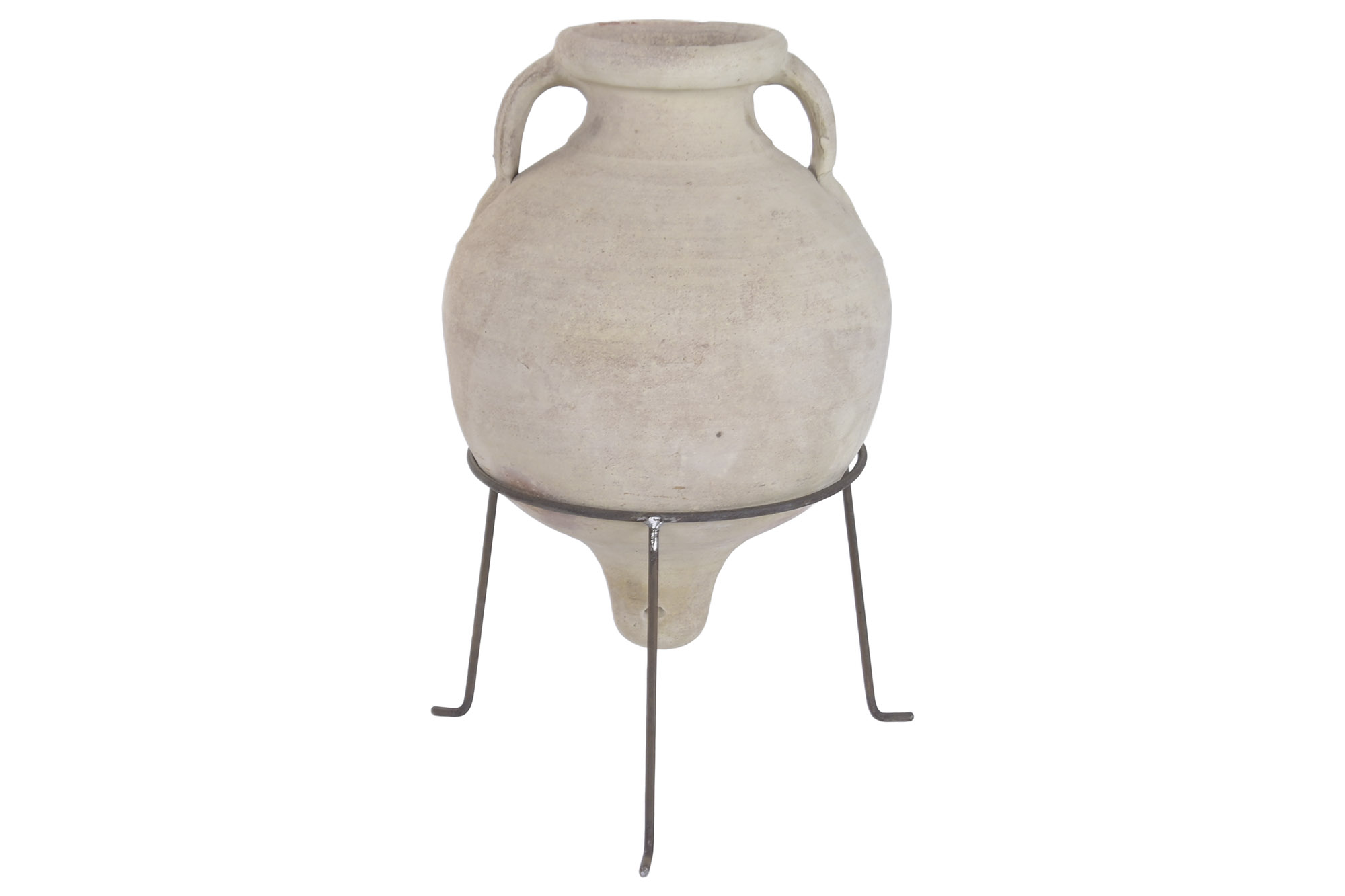 ANFORA TERRACOTA HIERRO 35X35X51 2 ASAS ARTESANAL