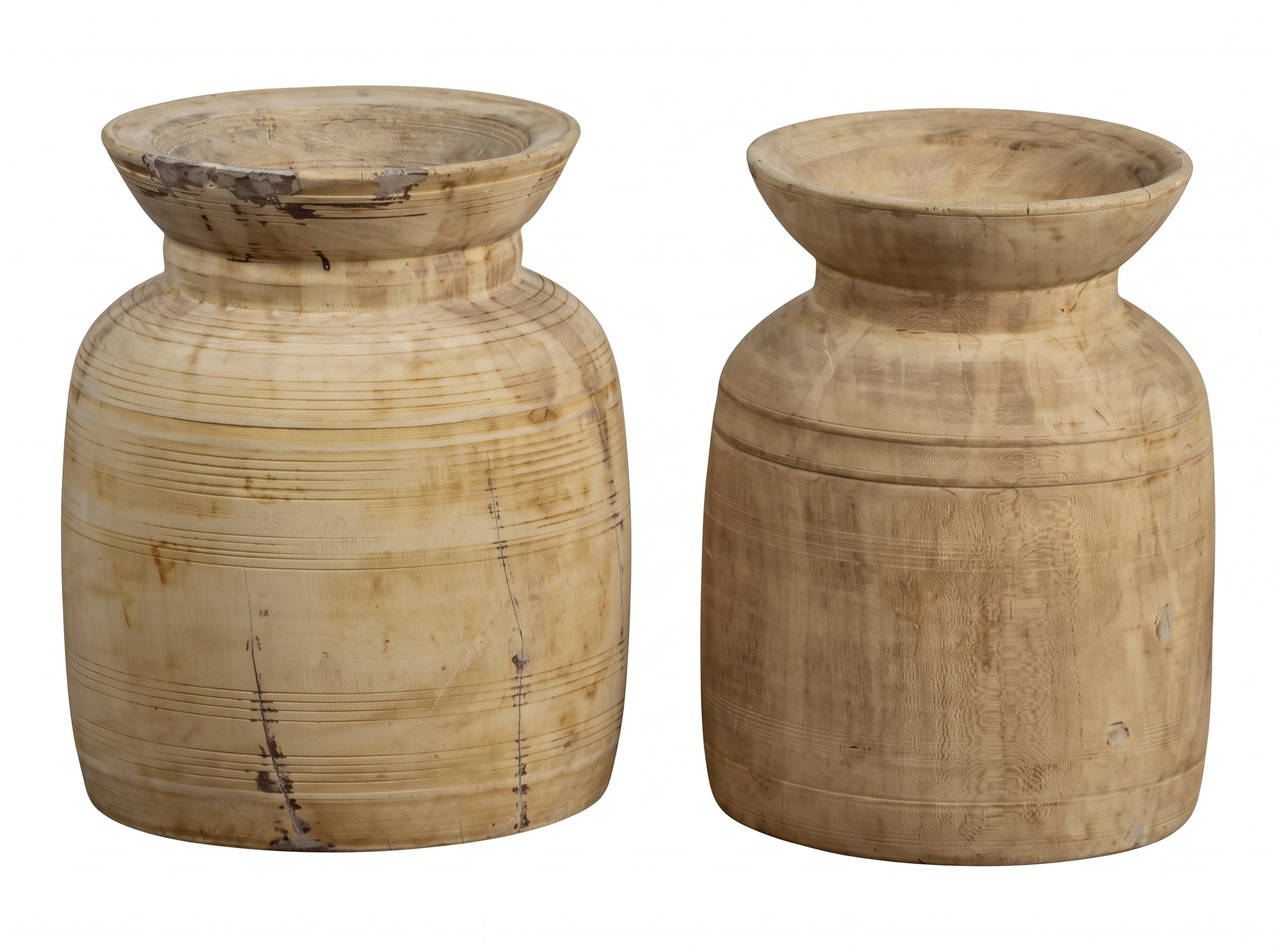 JARRON MADERA 21X21X29 NEPAL SURTIDO NATURAL