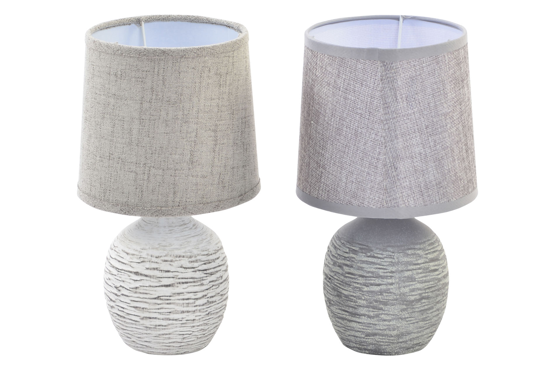 LAMPARA SOBREMESA CERAMICA LINO 15X15X27 2 SURT.