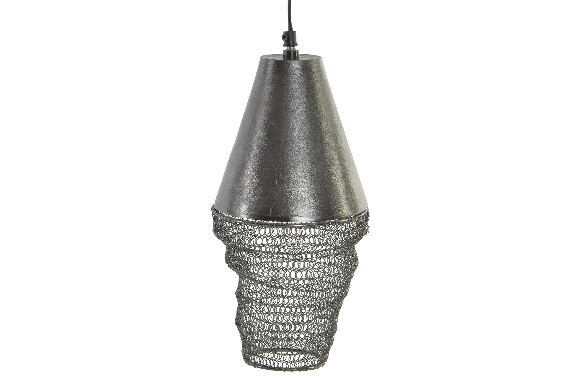 LAMPARA TECHO METAL 15X15X30 DESGASTADO NEGRO