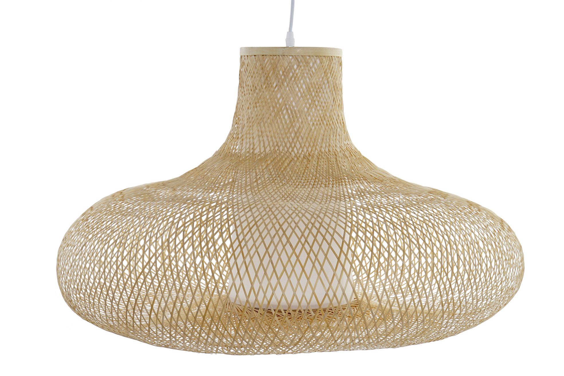 LAMPARA TECHO BAMBU 75X75X43,5 NATURAL