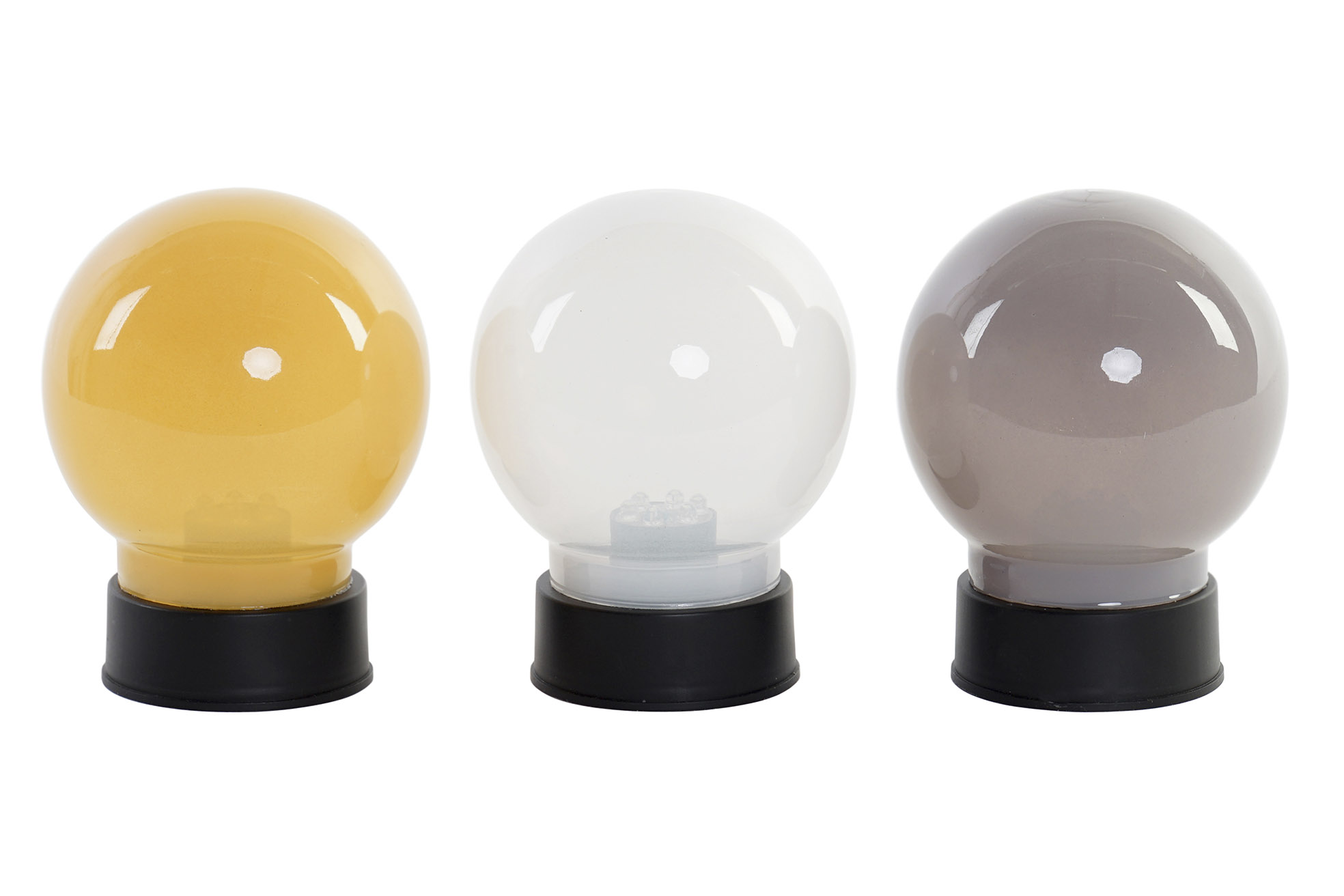 DECORACION LUMINOSA LED PP 9X9X13 BOLA 3 SURT.