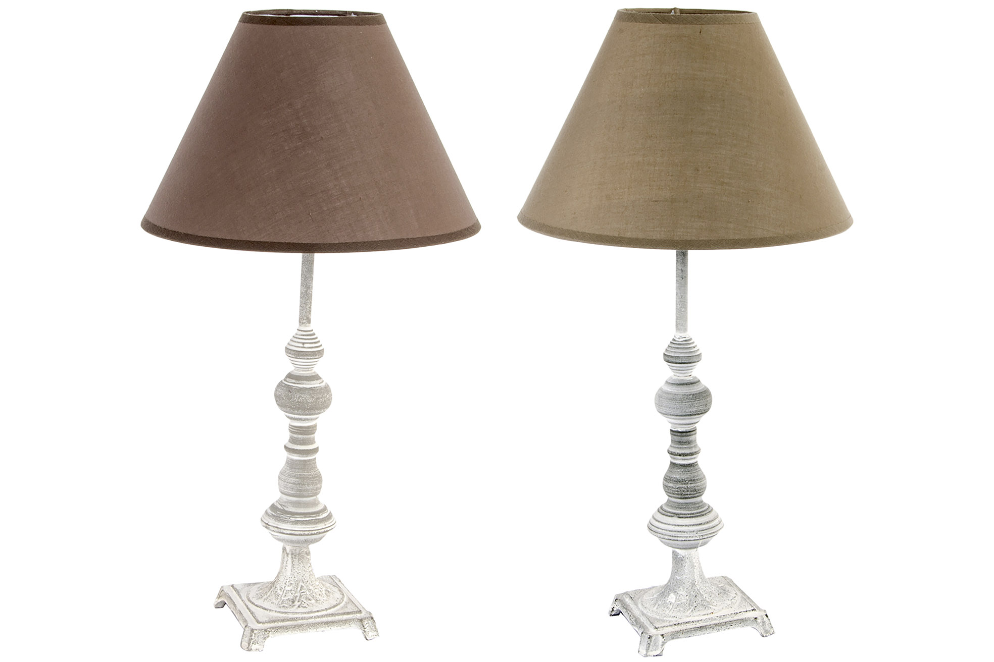 LAMPARA SOBREMESA METAL 25X25X48 25 2 SURT.