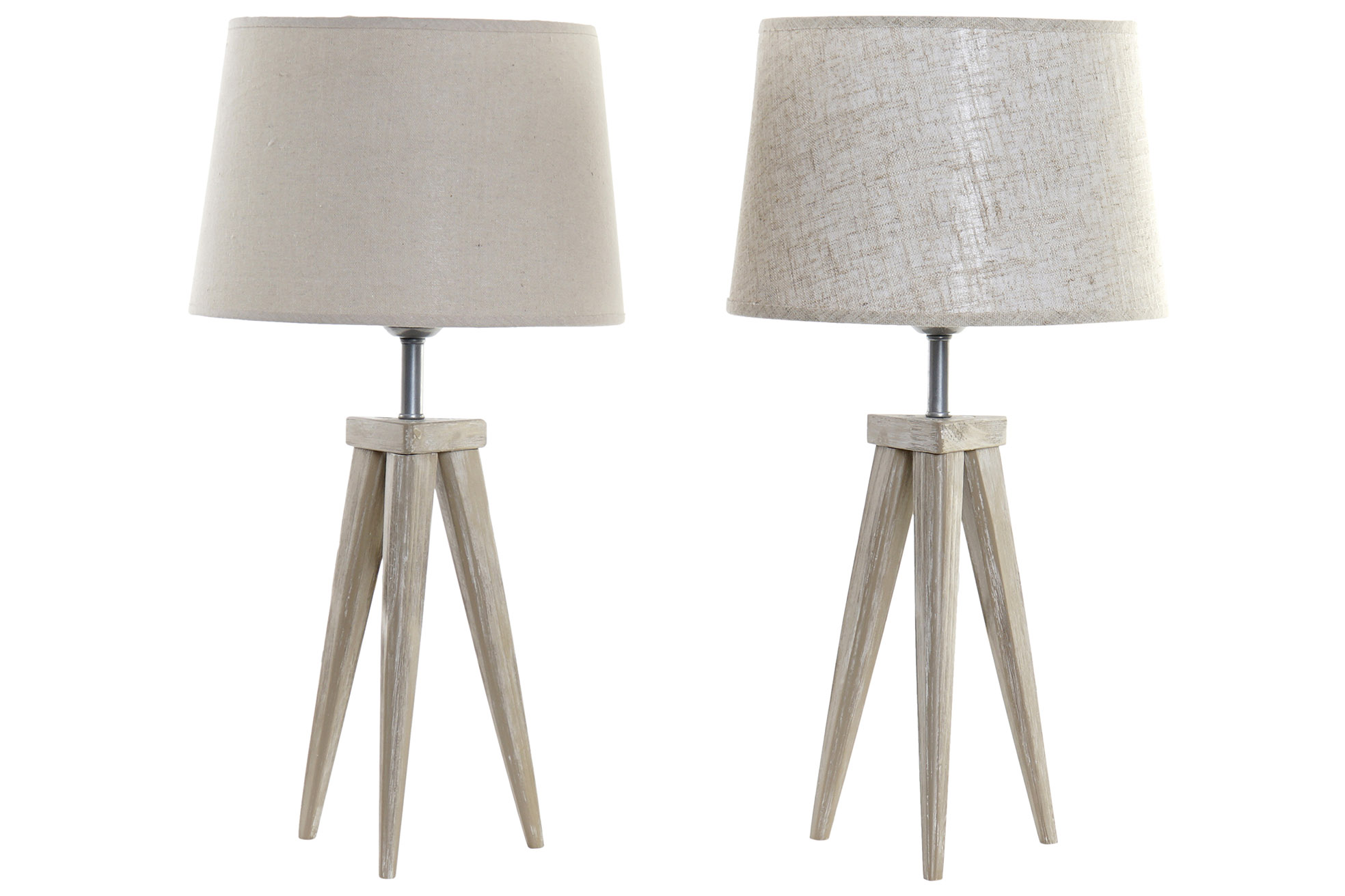 LAMPARA SOBREMESA PINO 30X30X57 TRIPODE 2 SURT.