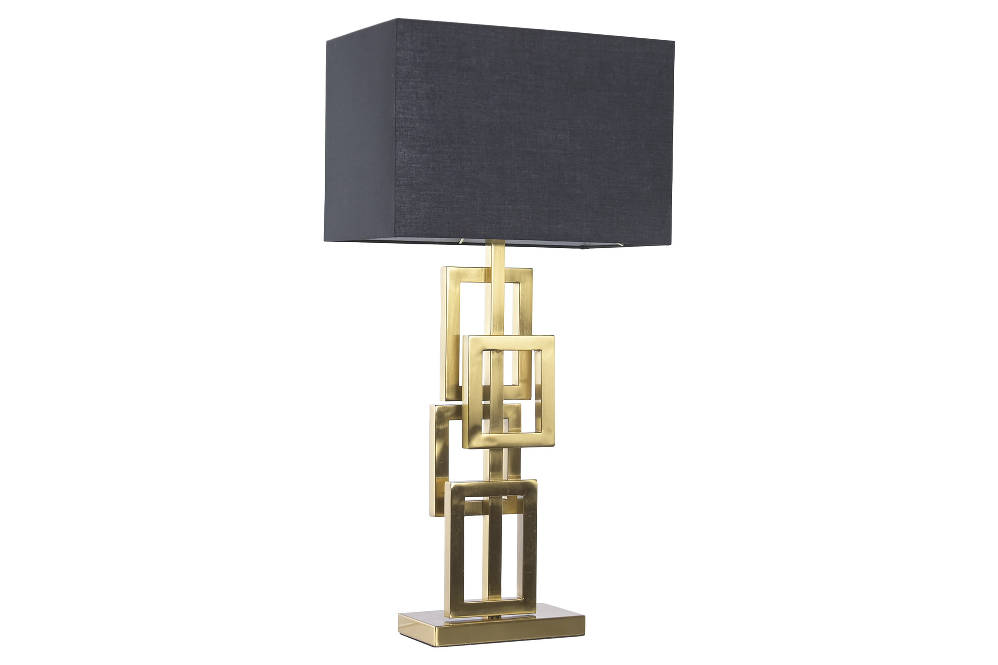 LAMPARA SOBREMESA METAL 38X23X78 DORADO