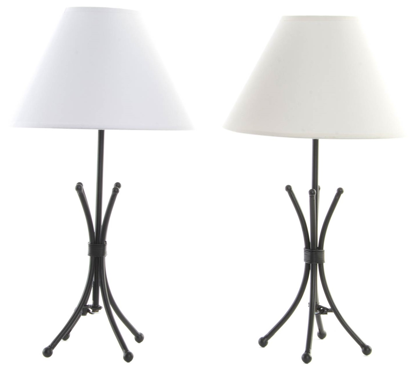LAMPARA SOBREMESA METAL 25X25X45 25 RAMAS 2 SURT.