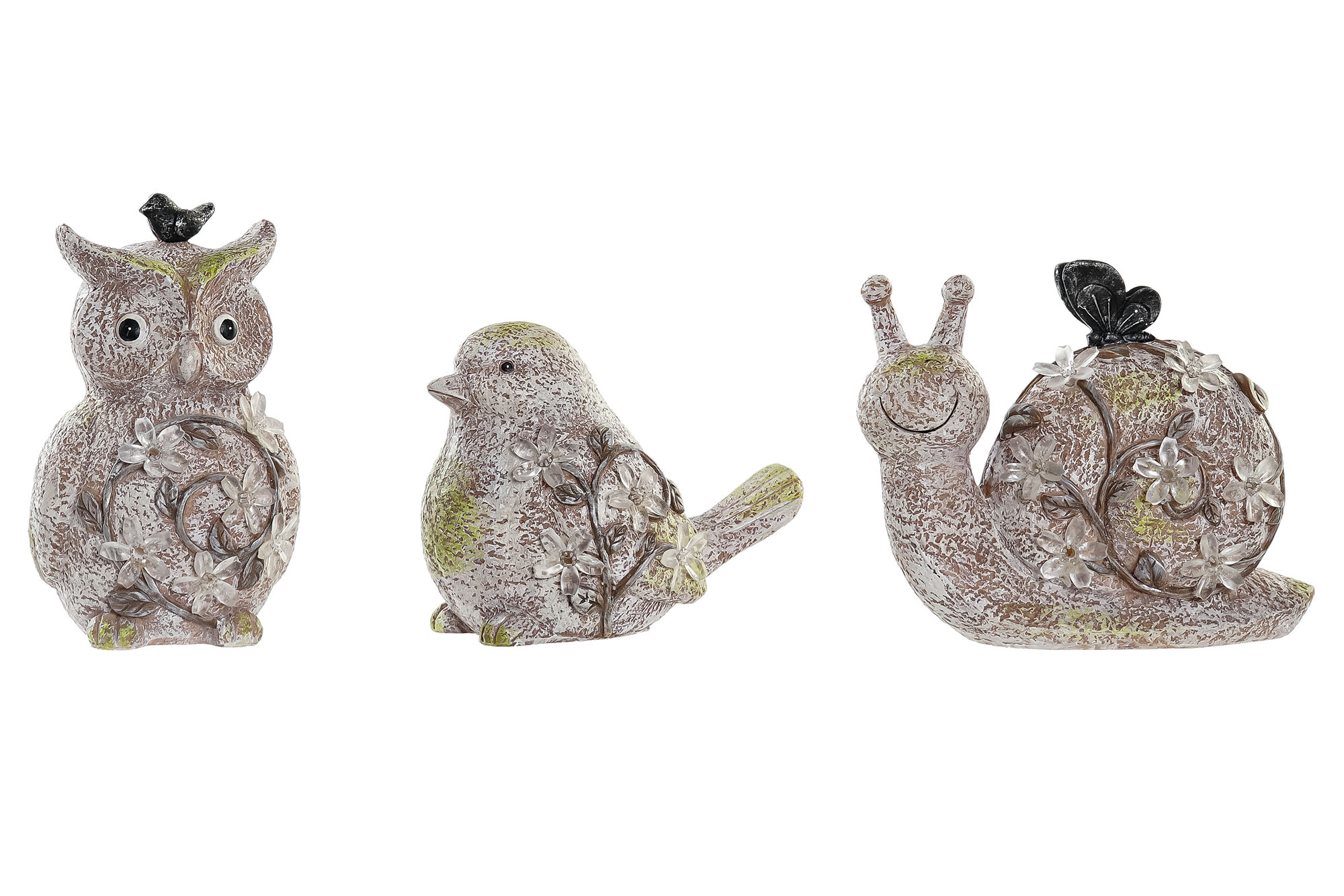 FIGURA LED RESINA 20,5X10X17 ANIMAL 3 SURT.