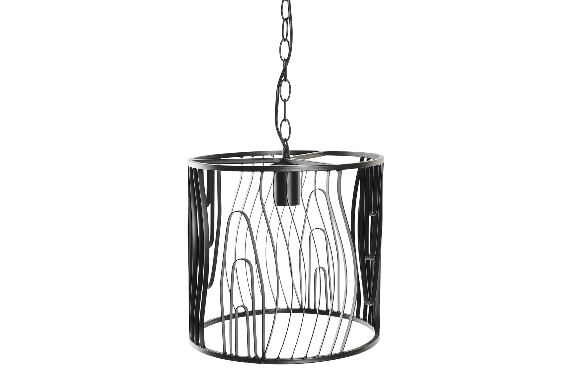 LAMPARA TECHO METAL 30X30X28 NEGRO