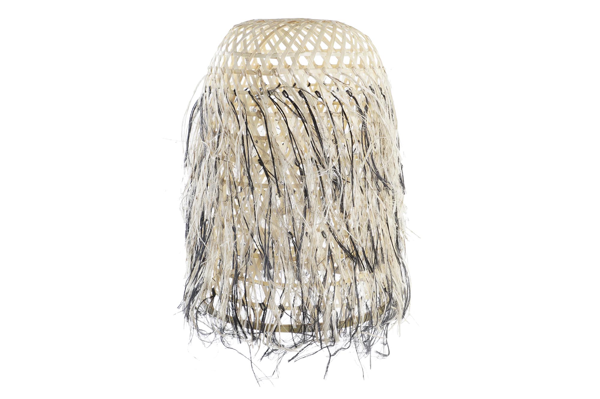 PANTALLA BAMBU 34X34X50 NATURAL MARRON