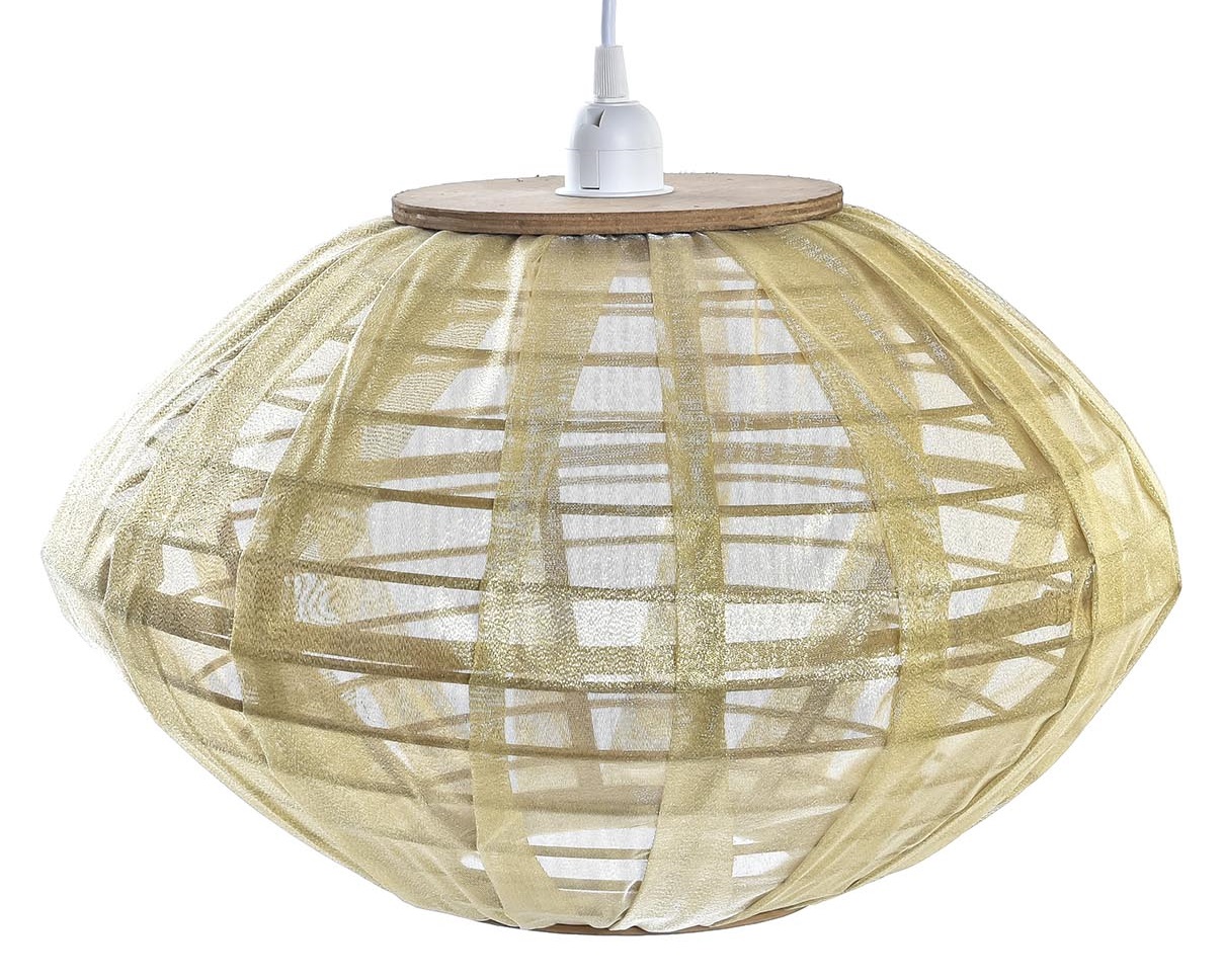 LAMPARA TECHO BAMBU 42X42X26 NATURAL MARRON