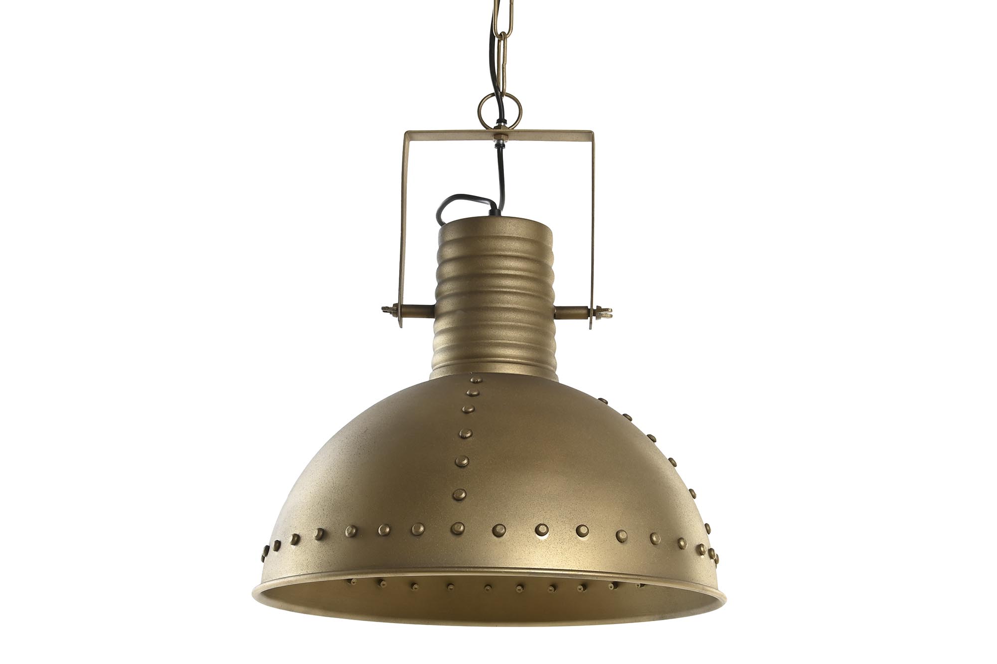 LAMPARA TECHO METAL 41X41X49 DORADO