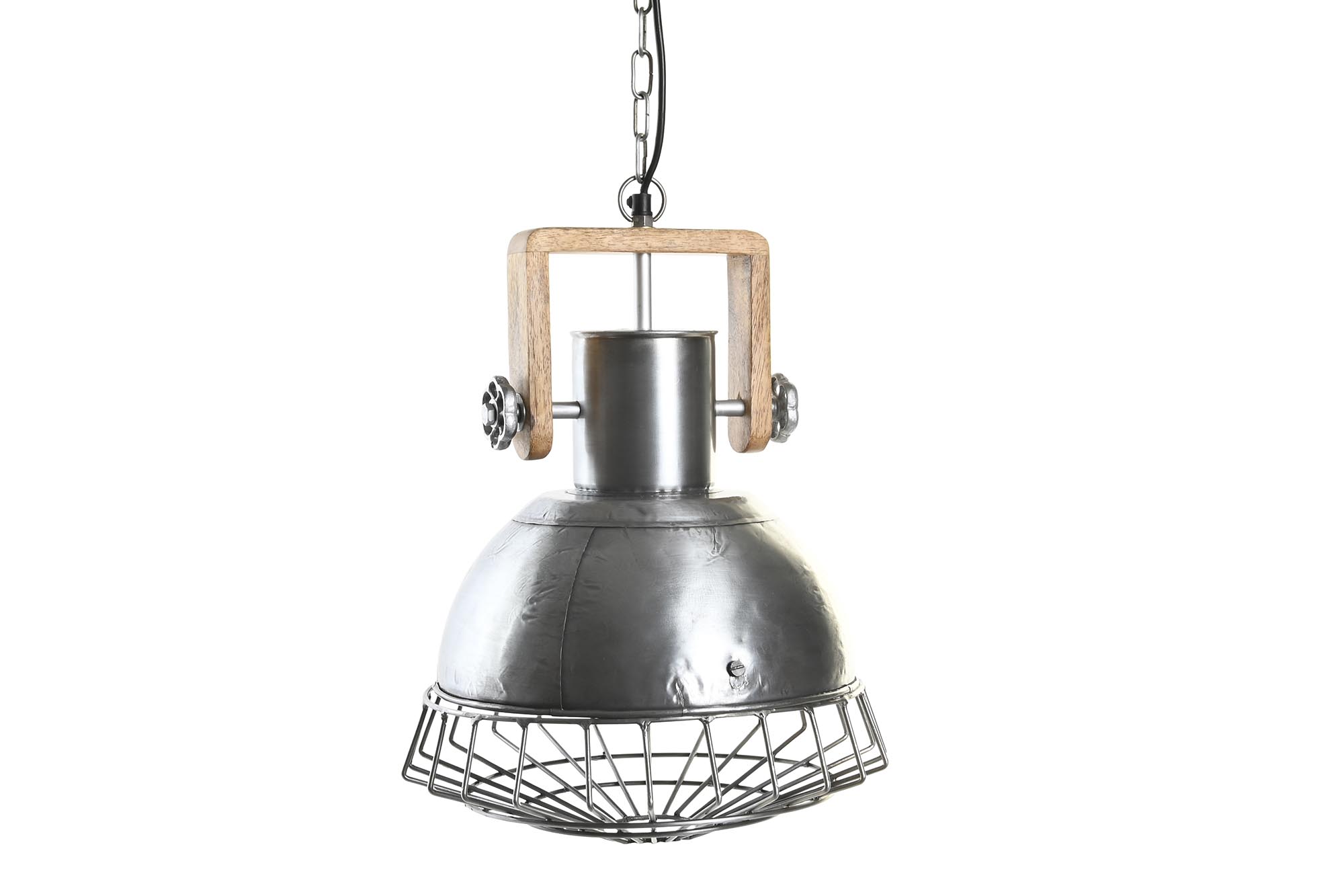LAMPARA TECHO HIERRO MANGO 31X31X44 DESGASTADO