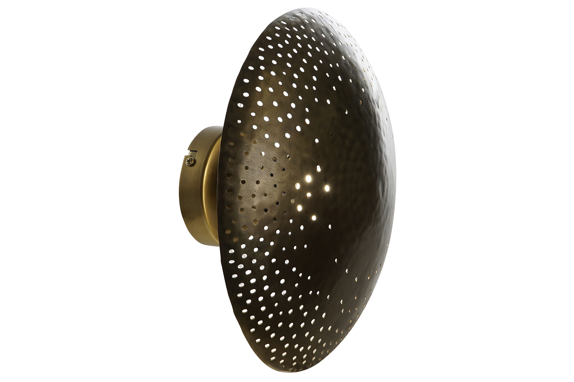 LAMPARA APLIQUE HIERRO 32X18X32 DORADO