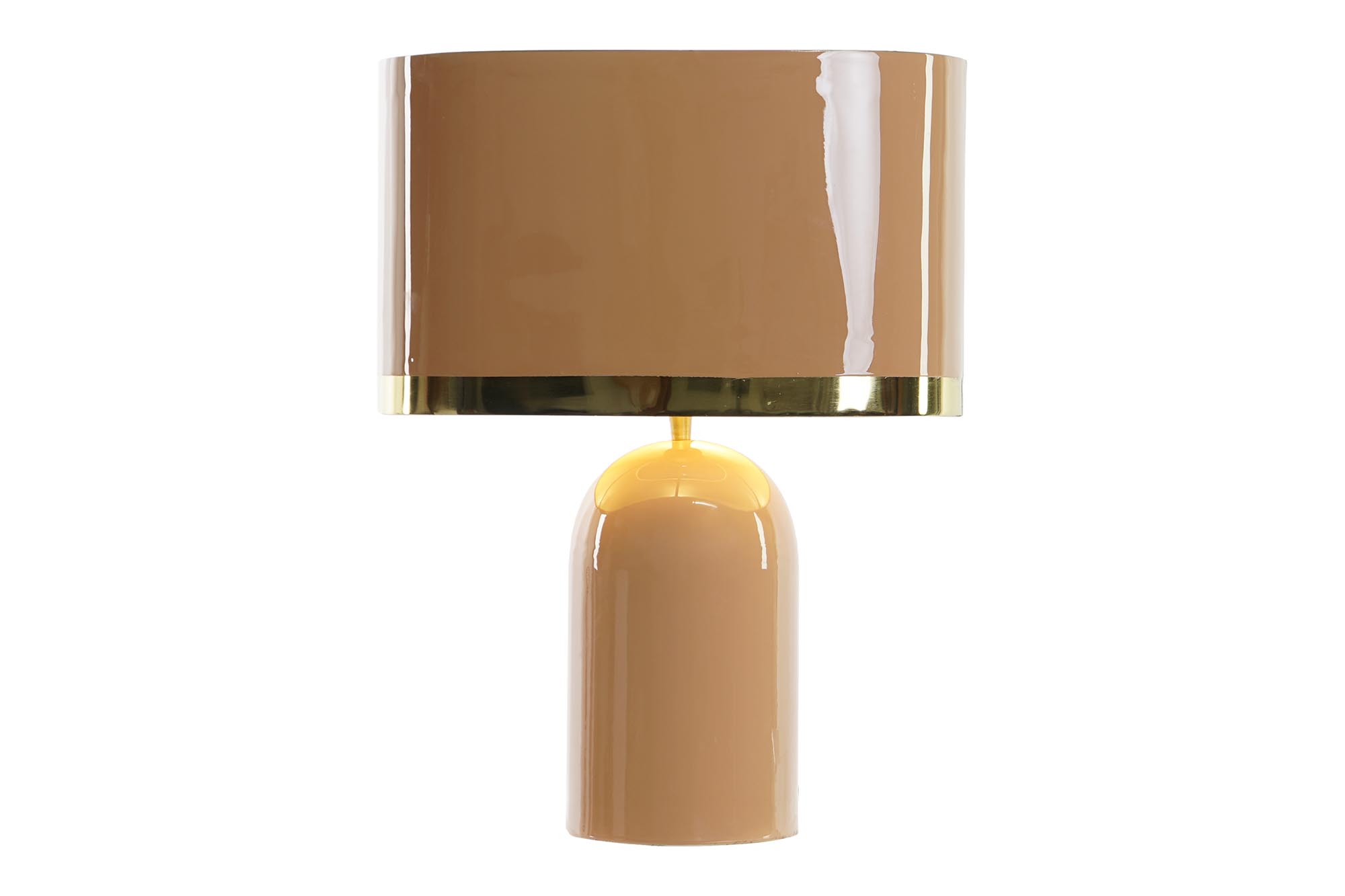LAMPARA SOBREMESA HIERRO 37X21X52 LACADO ROSA