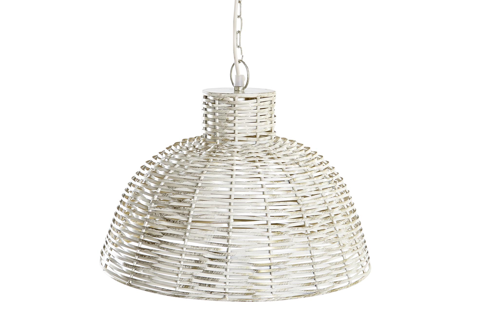 LAMPARA TECHO HIERRO 38X28X24 BLANCO