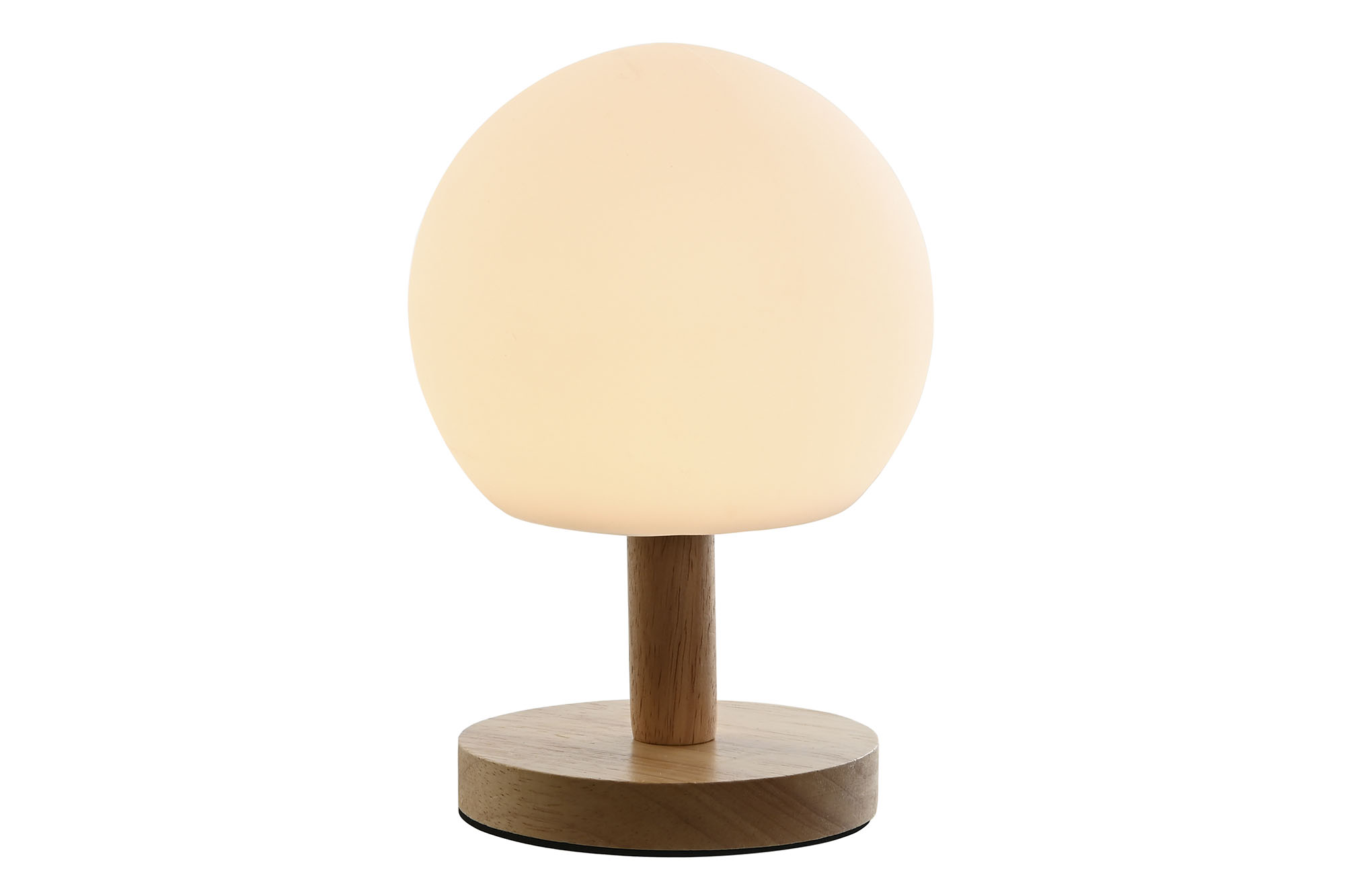 LAMPARA SOBREMESA PE MADERA 12X12X23 E27 IP20