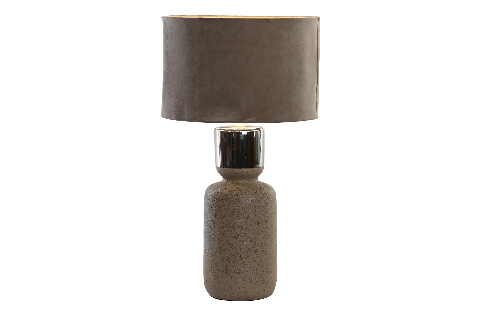 LAMPARA SOBREMESA CERAMICA POLIESTER 30X30X54