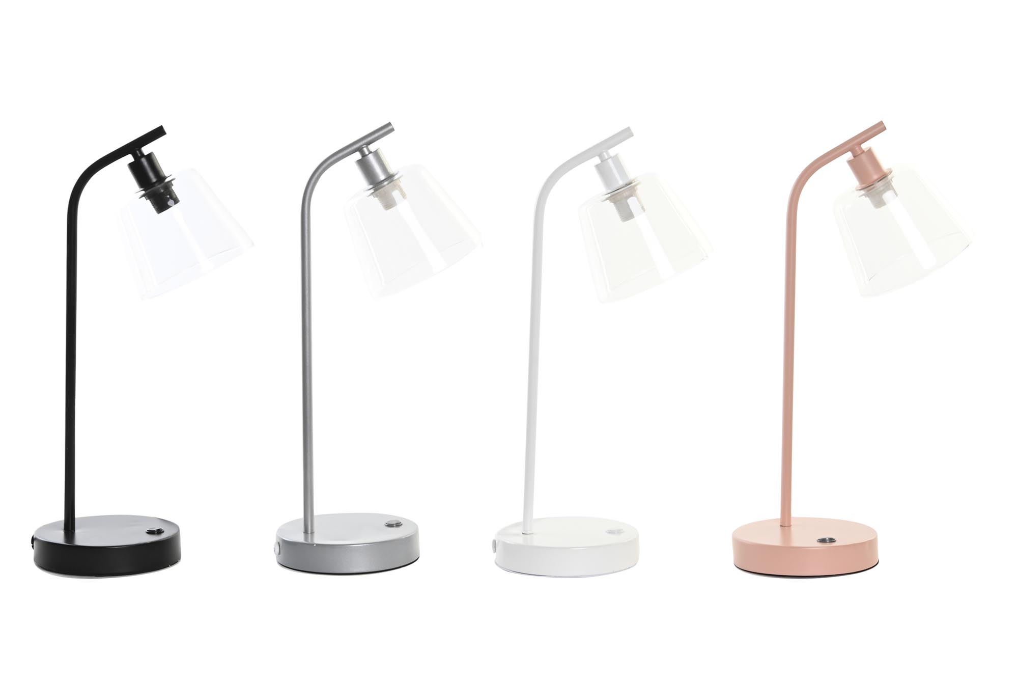LAMPARA SOBREMESA METAL 22X15X46 E14 CON USB 4 SUR
