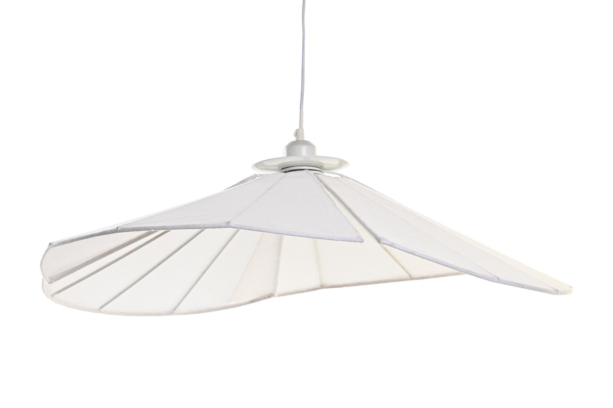 LAMPARA TECHO METAL LINO 68X68X21 ABANICO BLANCO