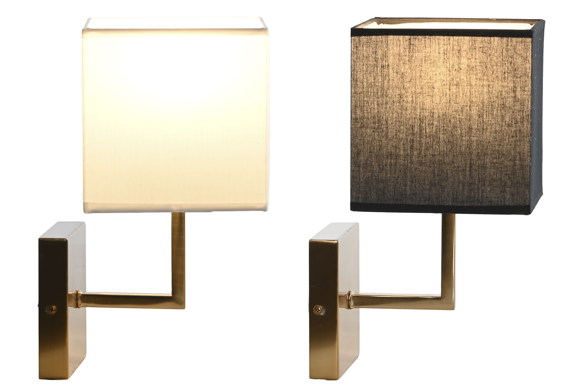 LAMPARA APLIQUE METAL POLIESTER 15X19X30 2 SURT.