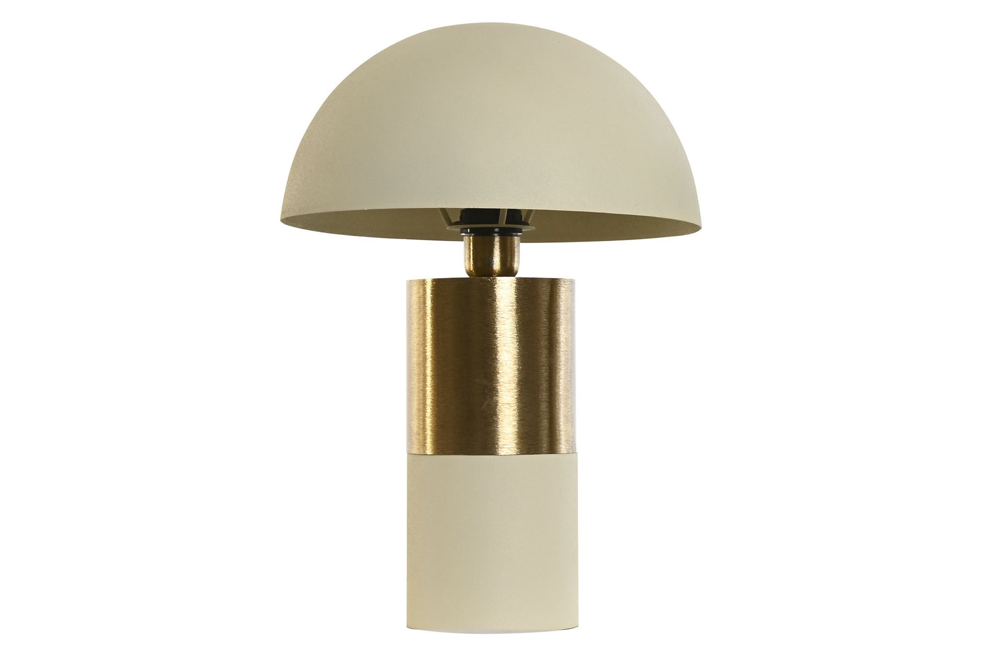 LAMPARA SOBREMESA HIERRO 30,5X30,5X45 SETA CREMA