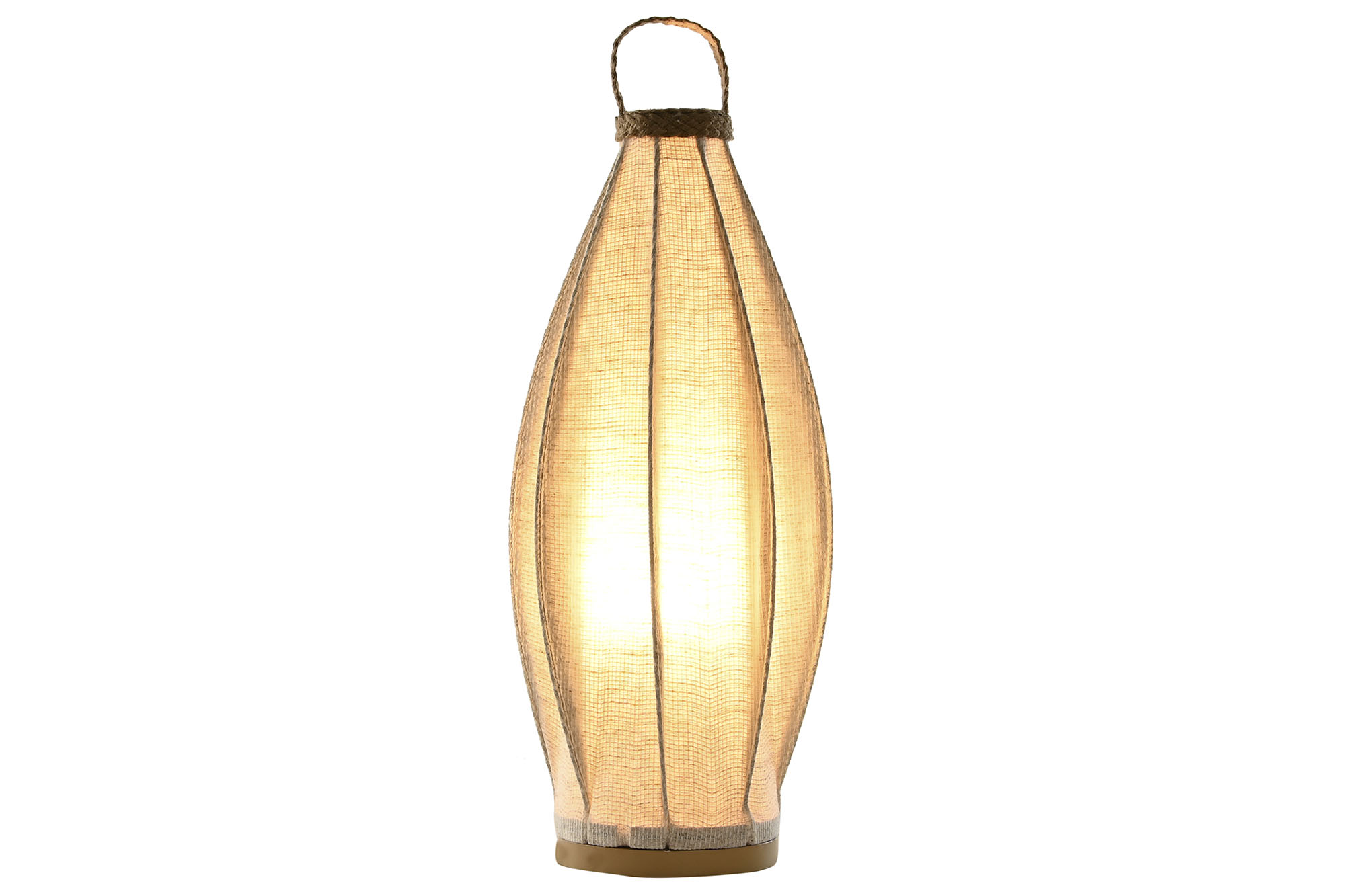 LAMPARA SOBREMESA LINO CUERDA 27X27X60 NATURAL