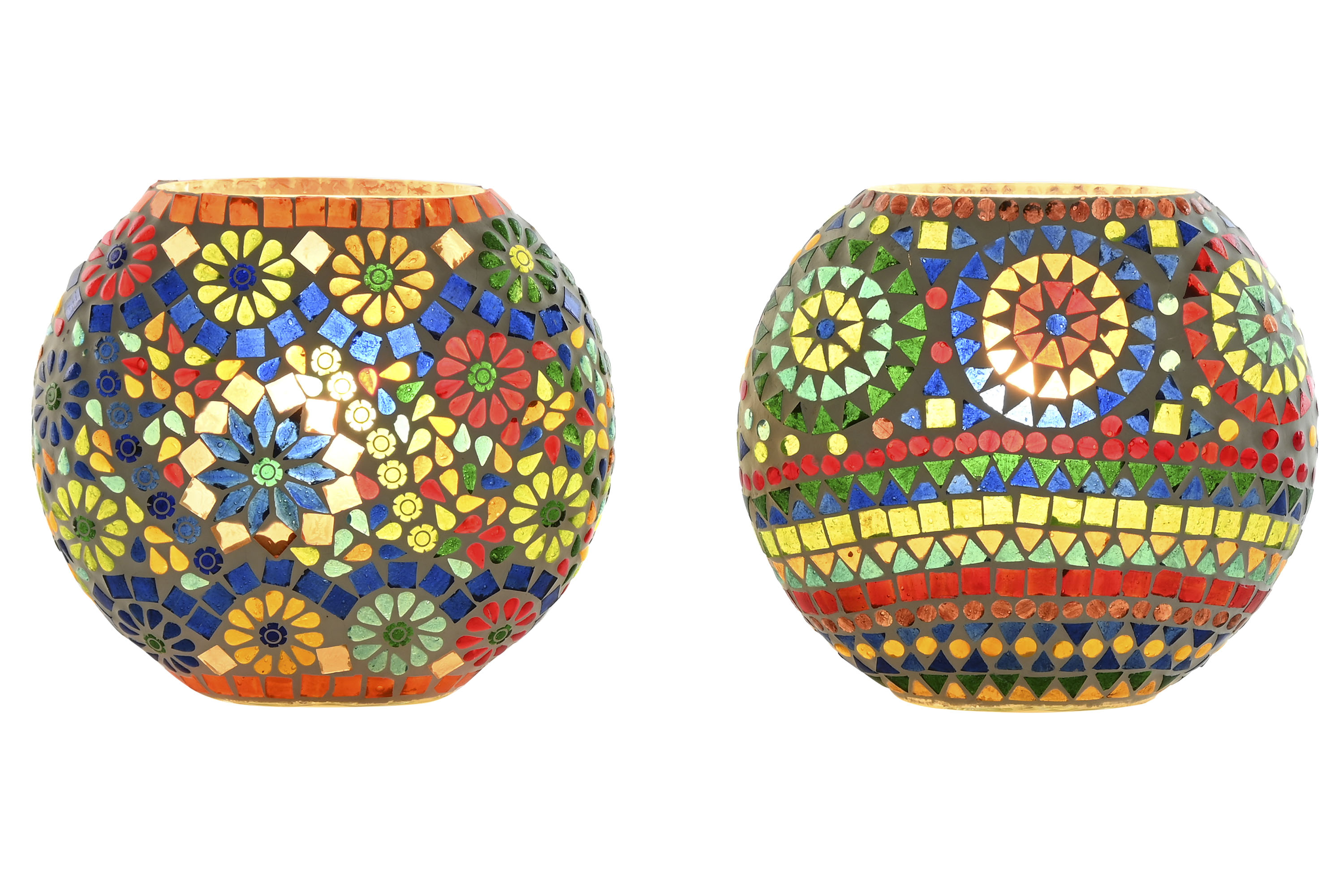 LAMPARA SOBREMESA CRISTAL 21X10X19 MOSAICO 2 SURT.