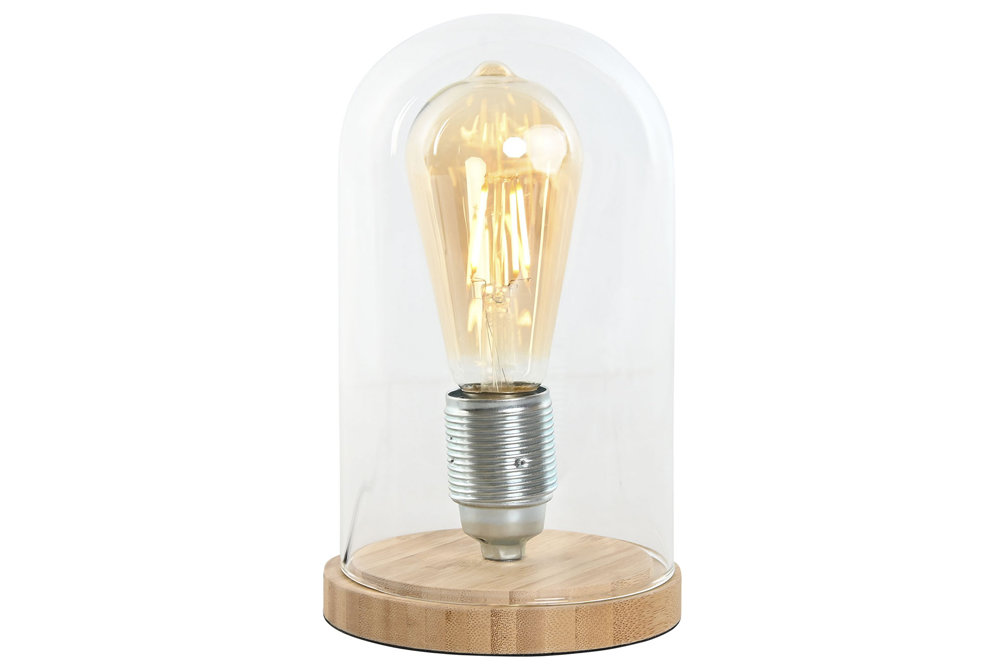 LAMPARA SOBREMESA CRISTAL 13X13X22 SIN BOMBILLA