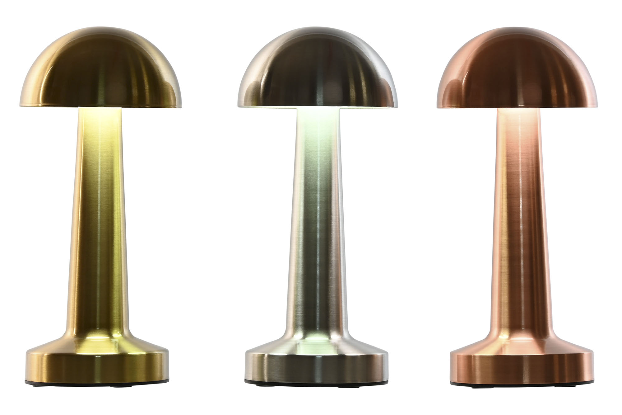 LAMPARA SOBREMESA HIERRO LED 9X9X21 TACTIL 3 SURT.