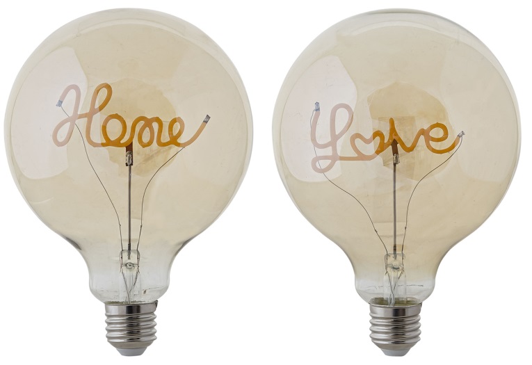 BOMBILLA LED 12,5X12,5X17 LOVE & HOME 2 SURT.