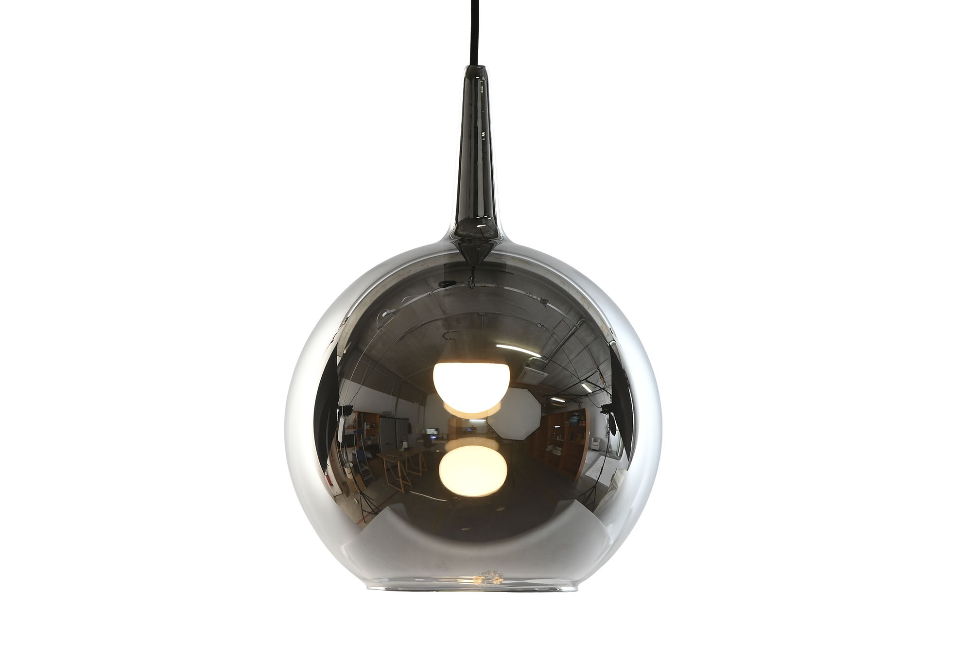 LAMPARA TECHO CRISTAL 25X25X25 AHUMADO