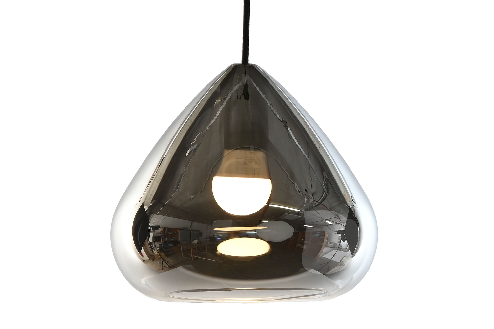 LAMPARA TECHO CRISTAL 20X20X20 AHUMADO