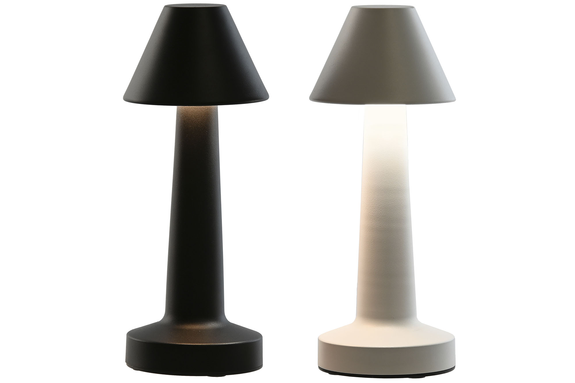 LAMPARA SOBREMESA LED METAL 9X9X24 TACTIL 2 SURT.
