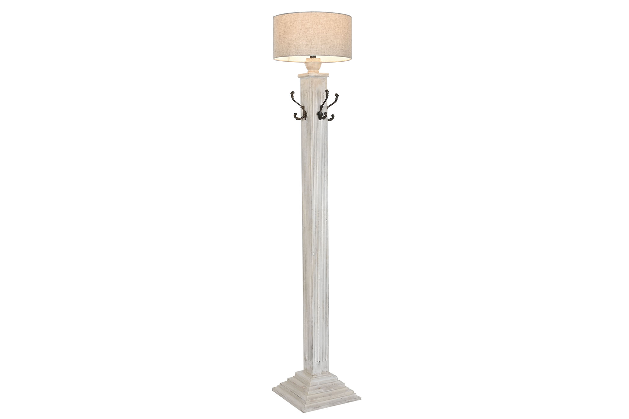 LAMPARA PIE MANGO METAL 42X42X200 PERCHERO DECAPE