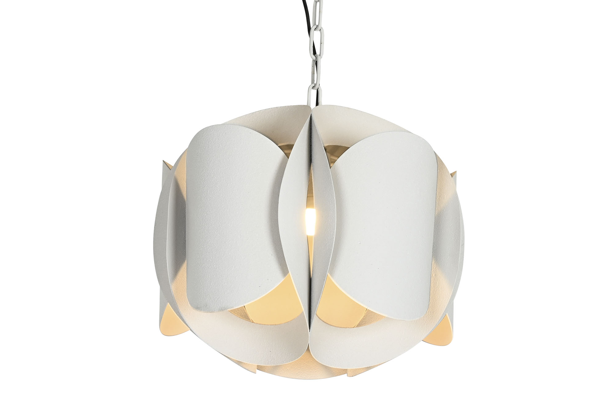 LAMPARA TECHO METAL 42X42X36 RUGOSO BEIGE