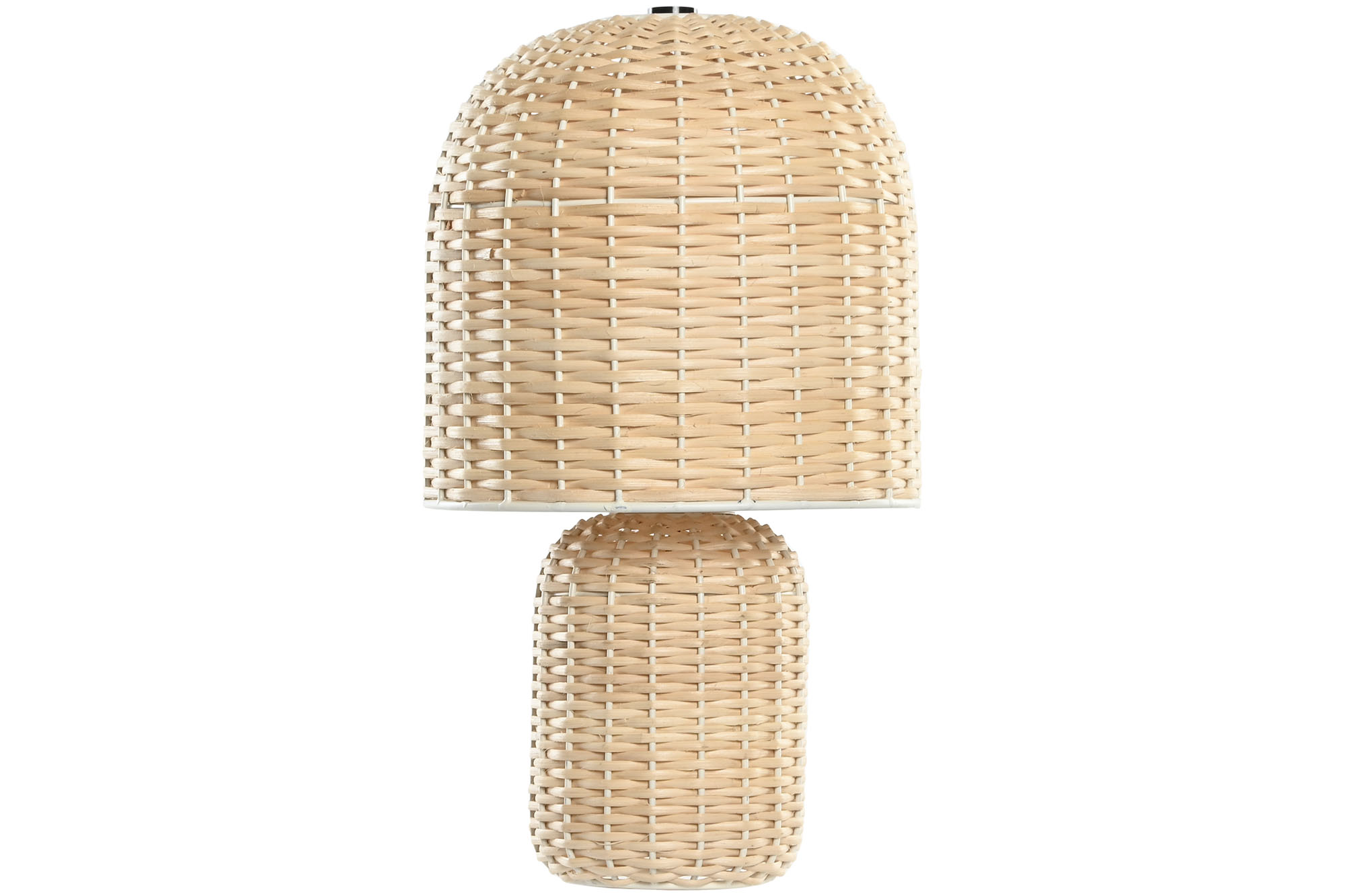 LAMPARA SOBREMESA RATAN 25X25X41 BEIGE