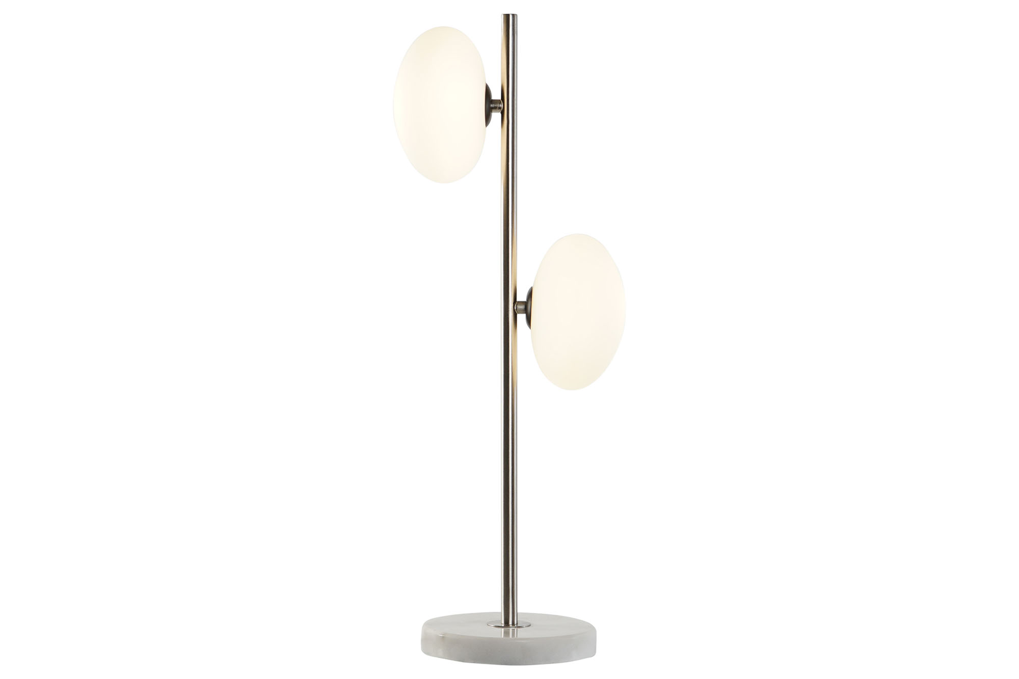 LAMPARA SOBREMESA MARMOL CRISTAL 20X17X58 BOLA