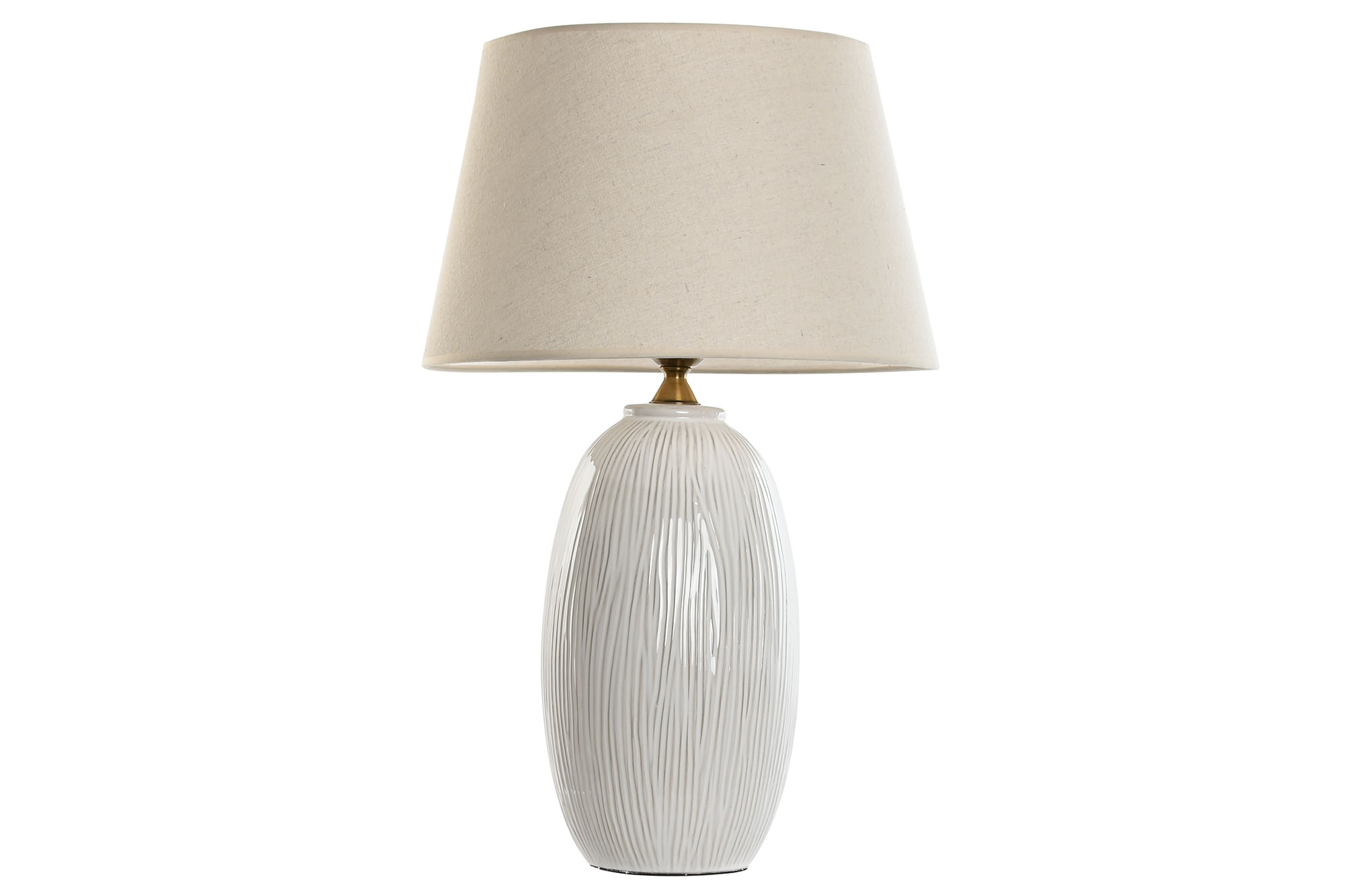 LAMPARA SOBREMESA PORCELANA ALGODON 40X40X66