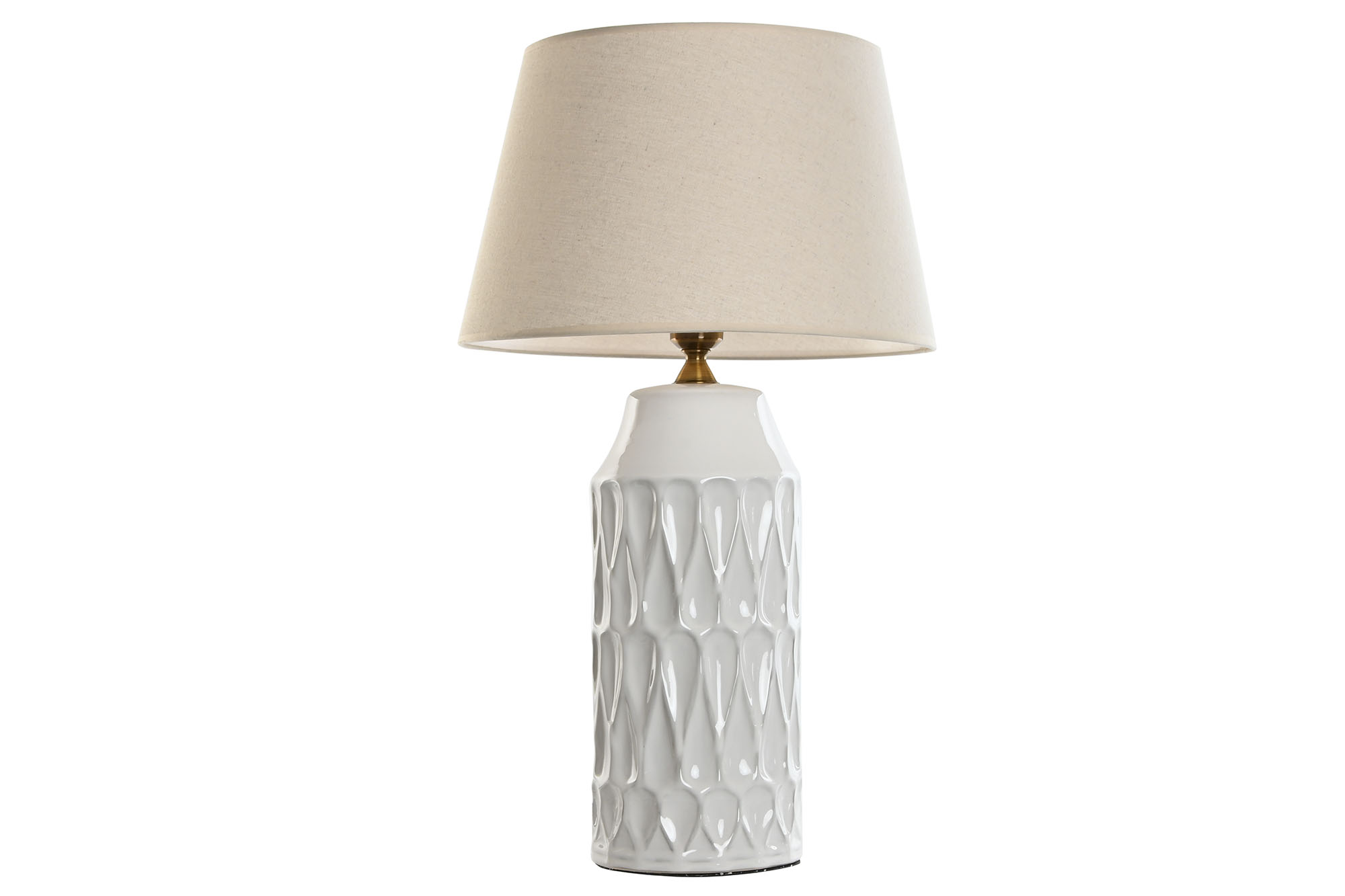 LAMPARA SOBREMESA PORCELANA ALGODON 40X40X69
