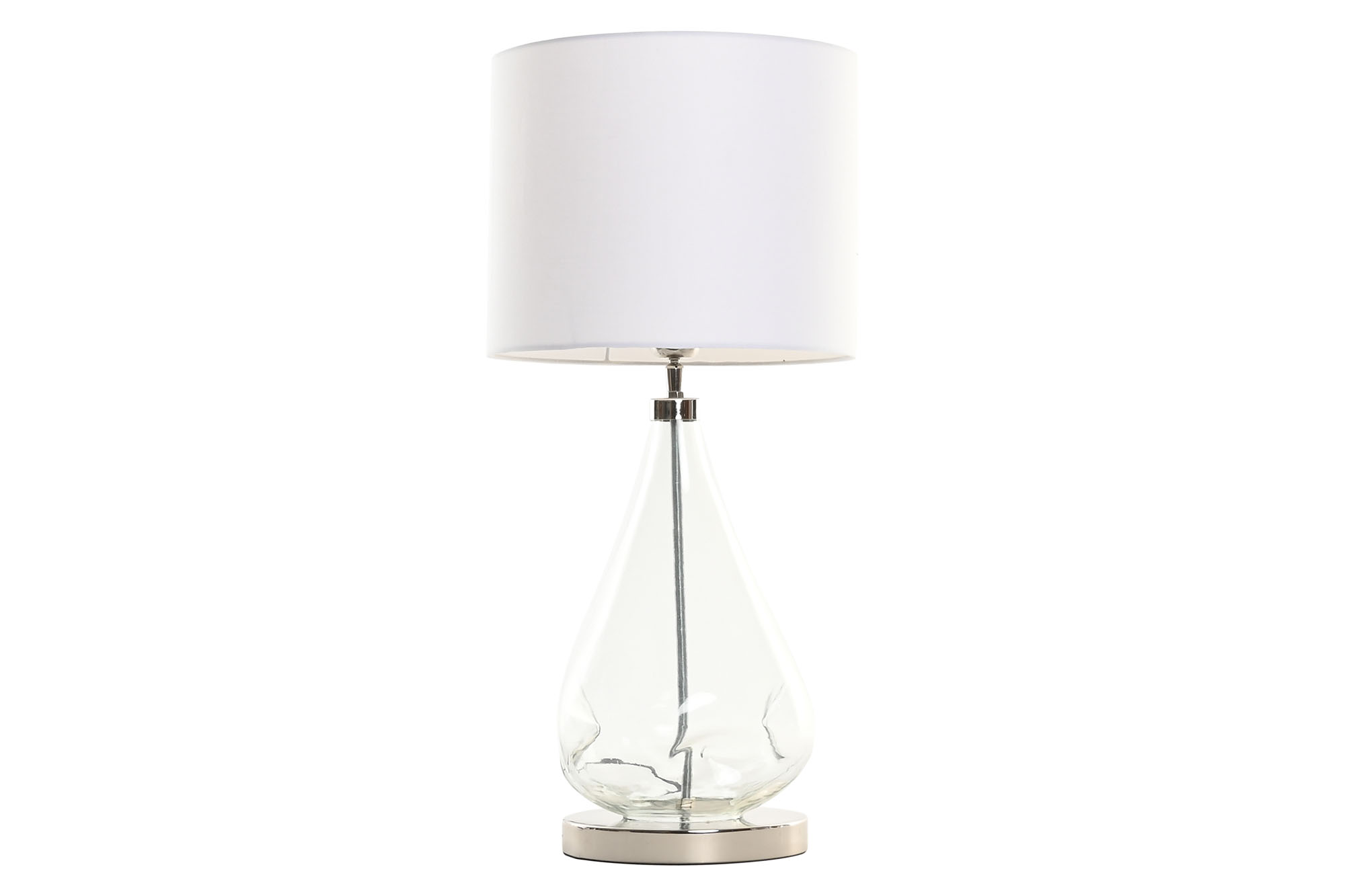 LAMPARA SOBREMESA CRISTAL 30X30X65 ORGANICO