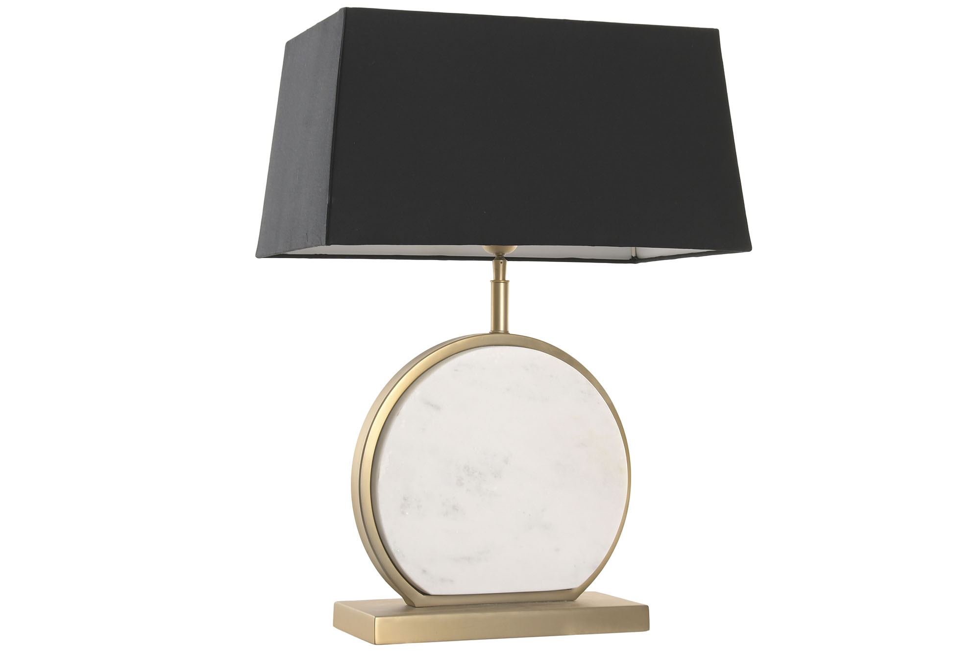 LAMPARA SOBREMESA ACERO MARMOL 28X44X73 MATE
