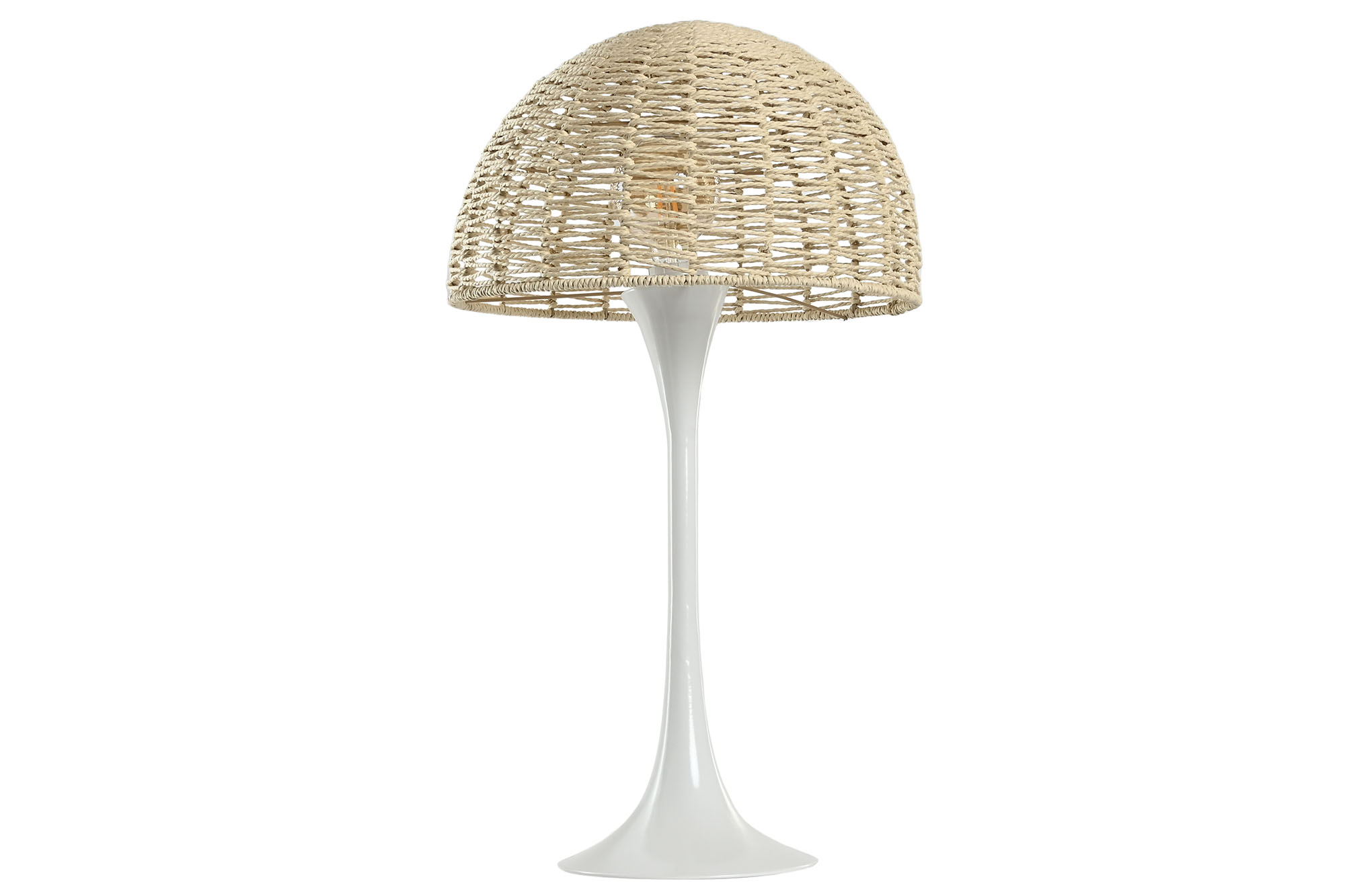 LAMPARA SOBREMESA METAL CUERDA 40X40X73 SETA