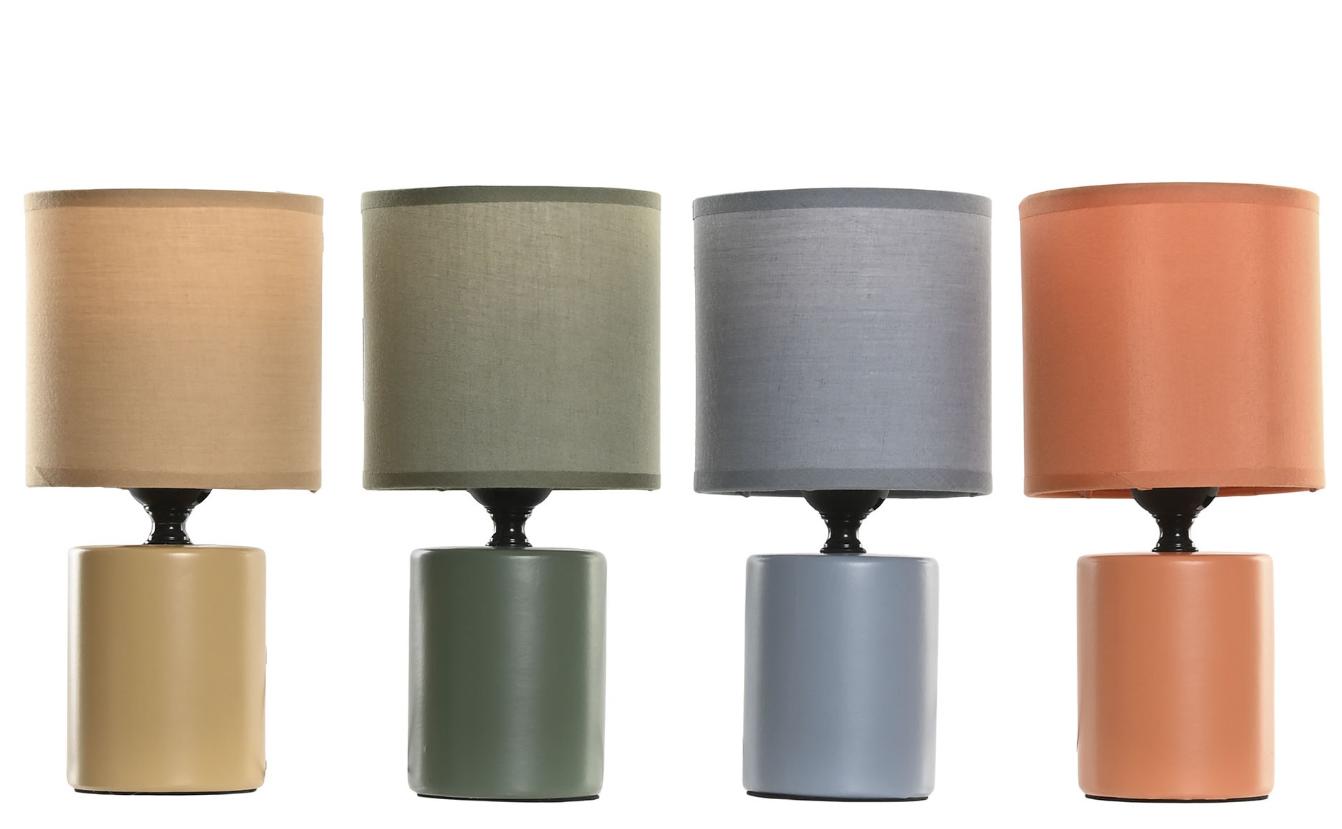 LAMPARA SOBREMESA CERAMICA 12X12X25 4 SURT.