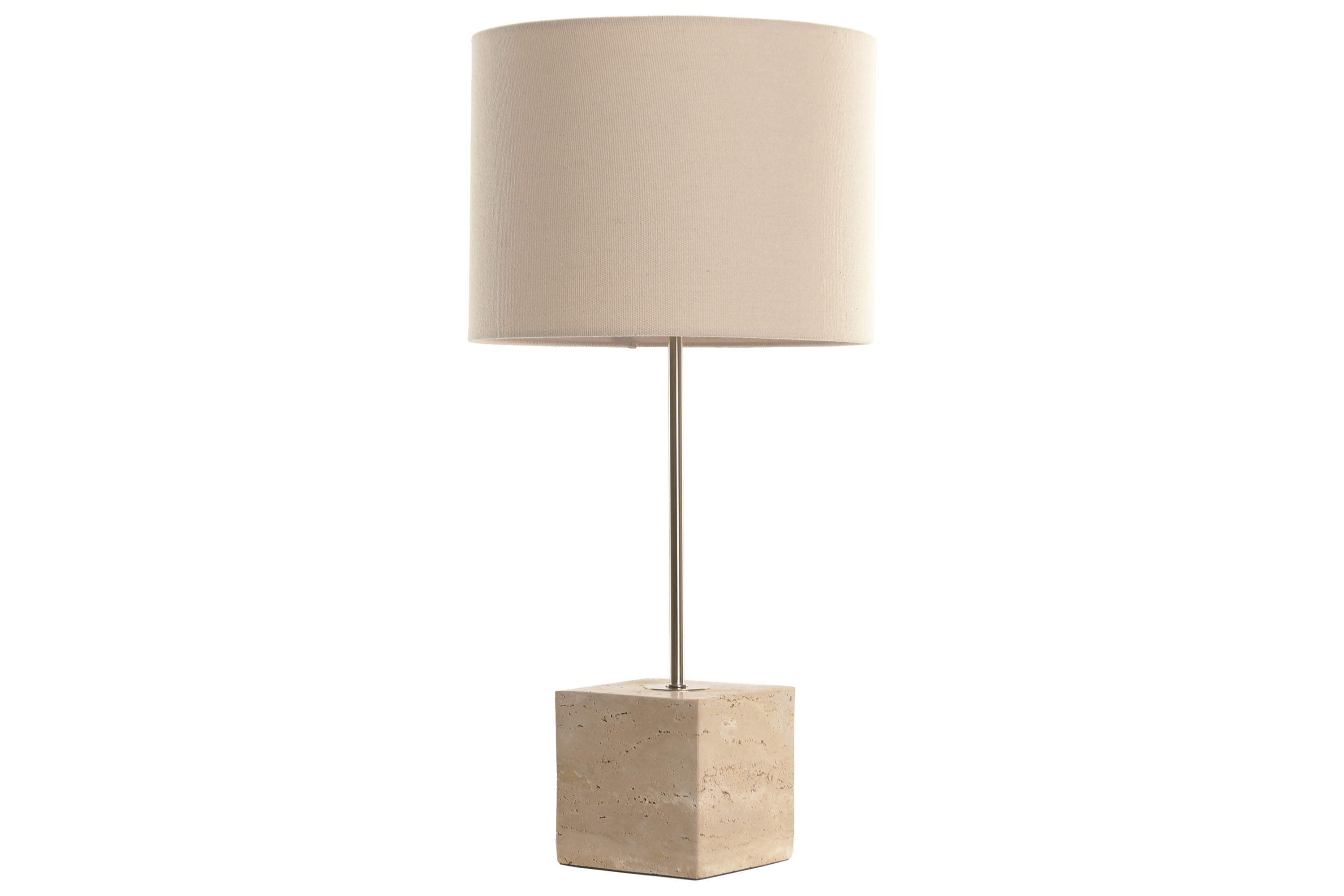 LAMPARA SOBREMESA MARMOL POLIESTER 33X33X70 DORADO