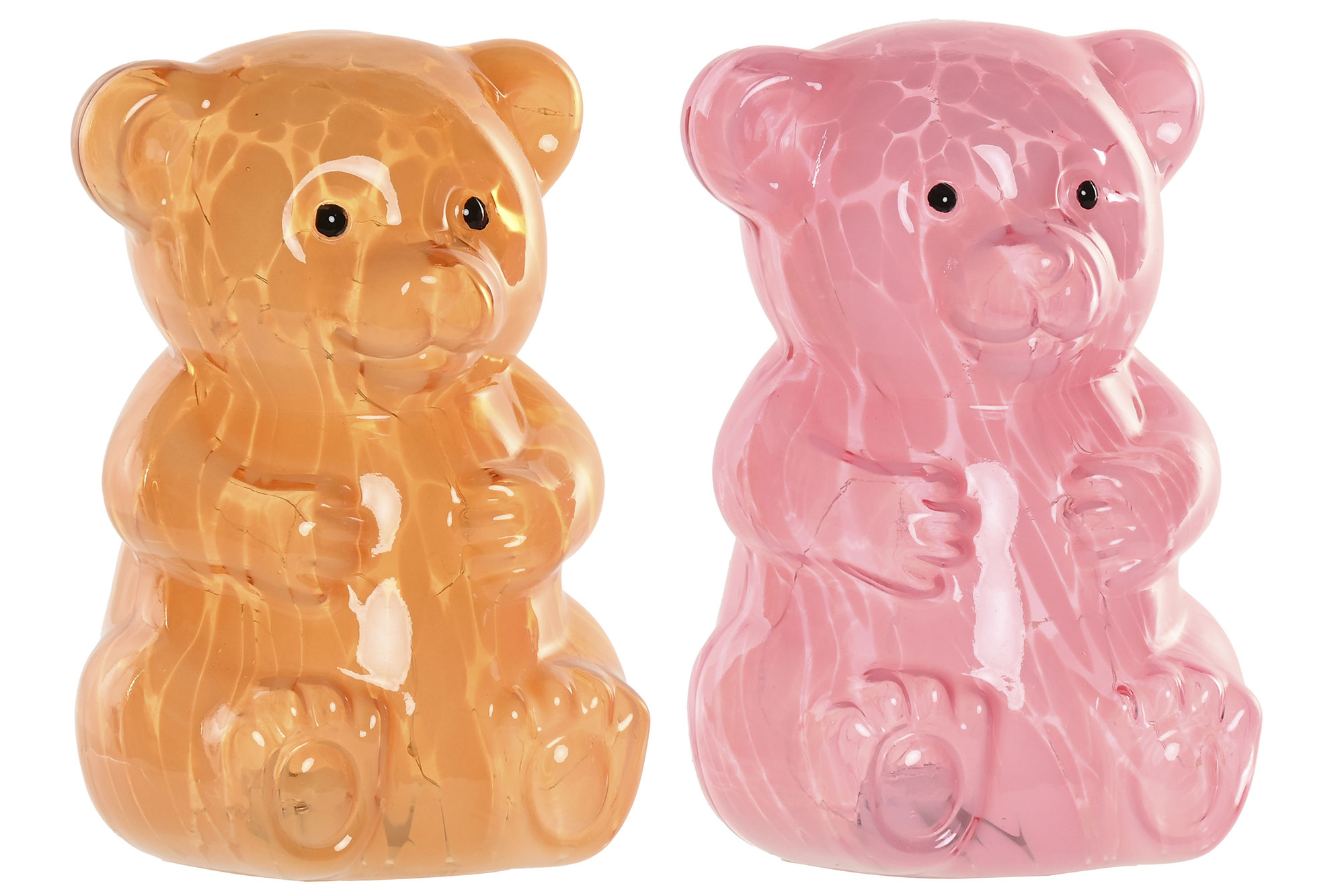 DECORACION LUMINOSA CRISTAL 13X14X20 OSO 2 SURT.