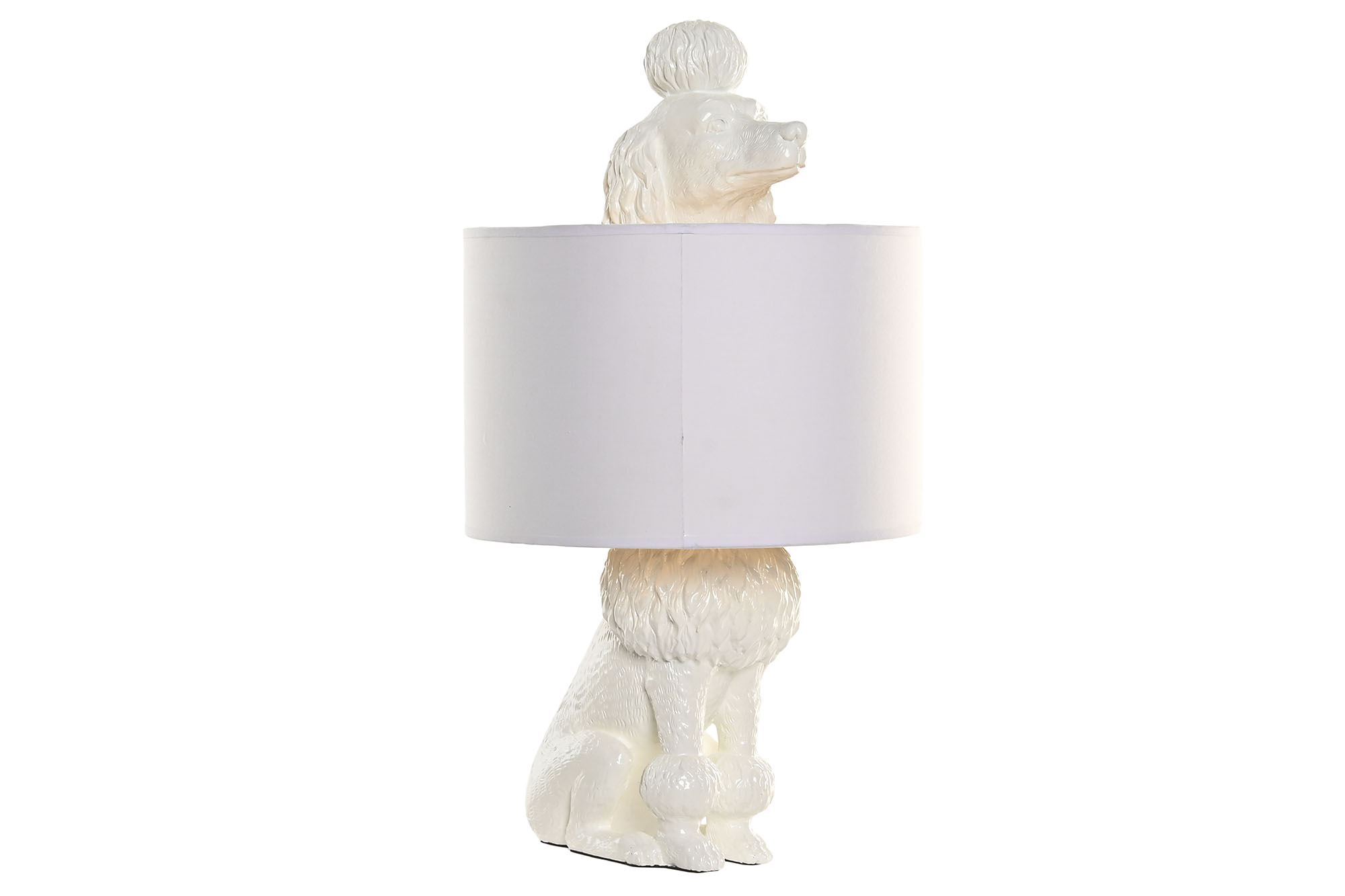 LAMPARA SOBREMESA RESINA POLIESTER 28X28X52 PERRO