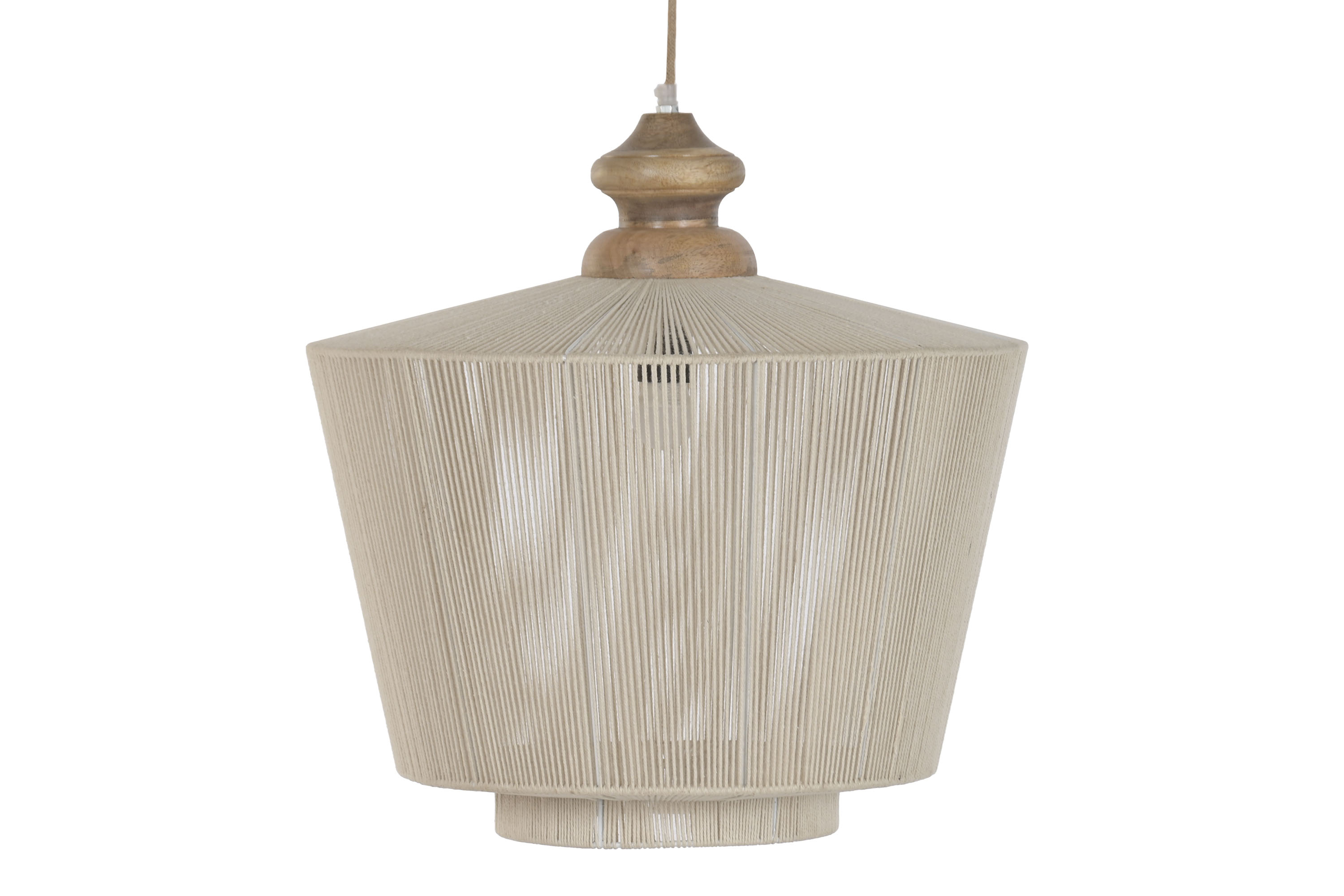 LAMPARA TECHO ALGODON MANGO 51X51X54 NATURAL